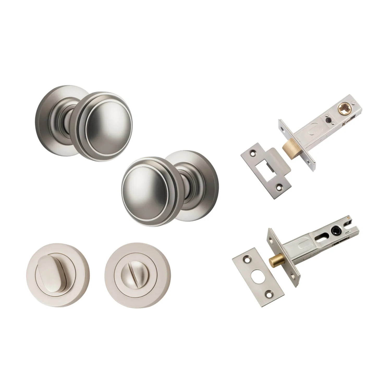 Iver Paddington Door Knob on Round Rose Privacy Kit - Available in Various Finishes - Image 13
