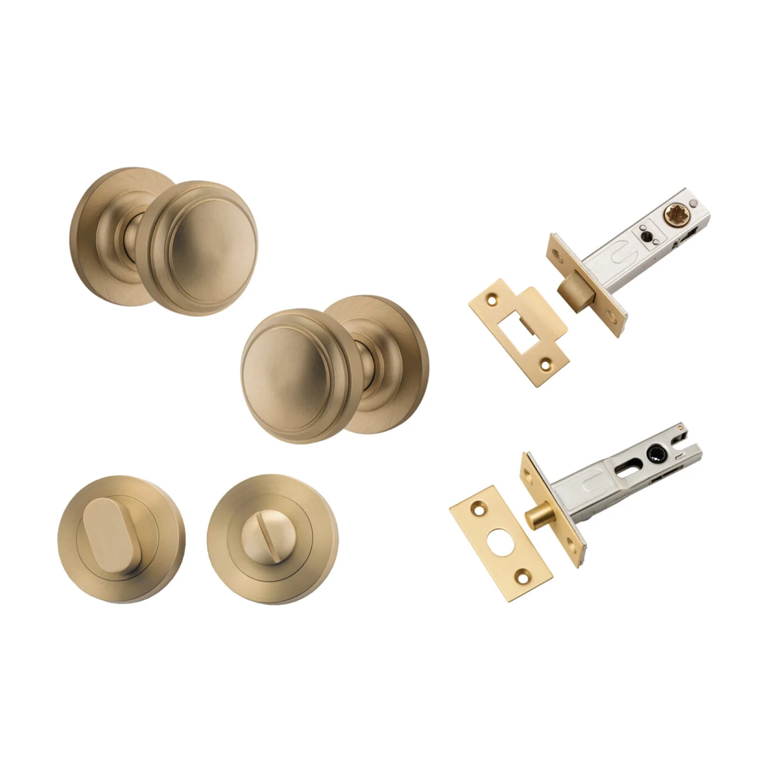 Iver Paddington Door Knob on Round Rose Privacy Kit - Available in Various Finishes - Image 6
