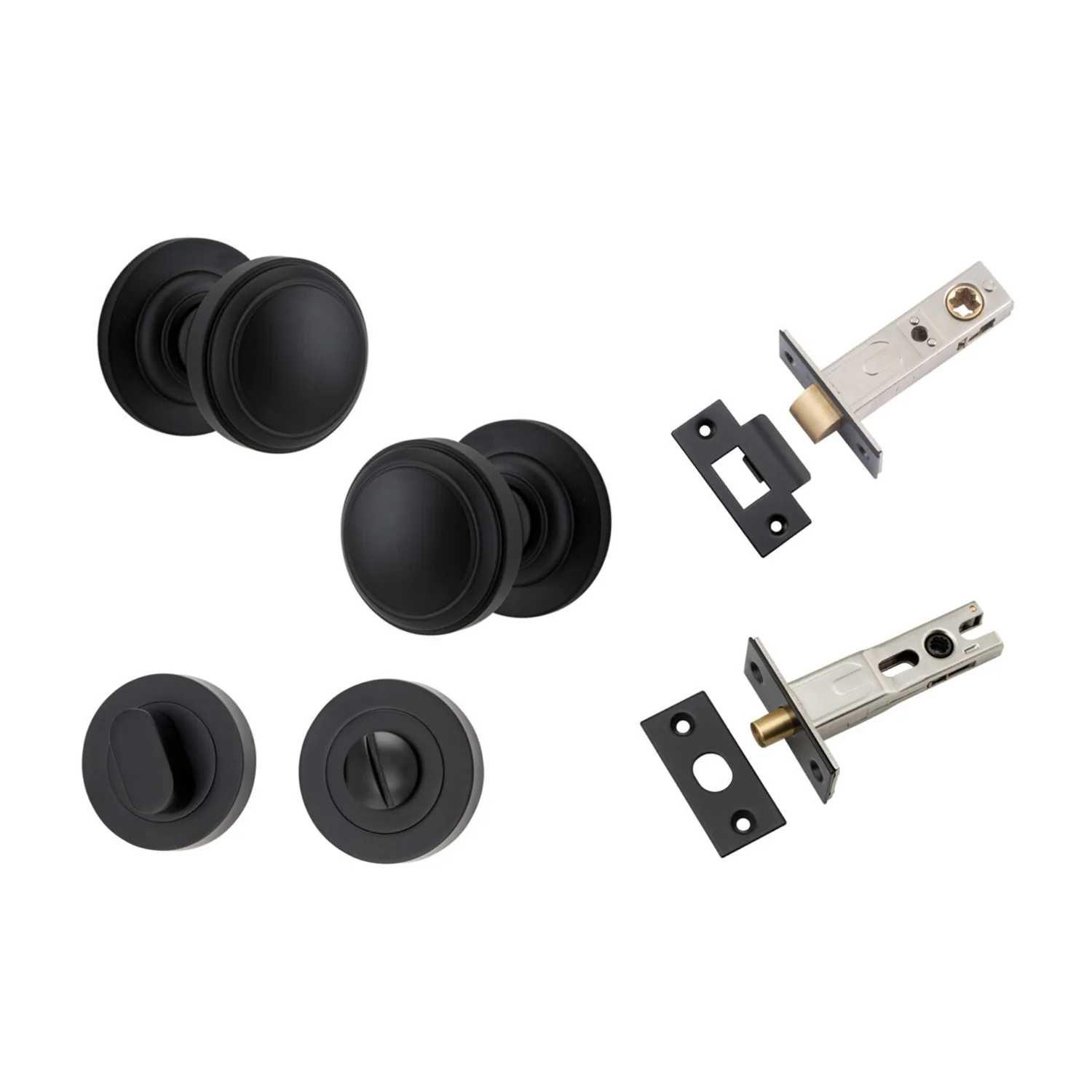 Iver Paddington Door Knob on Round Rose Privacy Kit - Available in Various Finishes - Image 9
