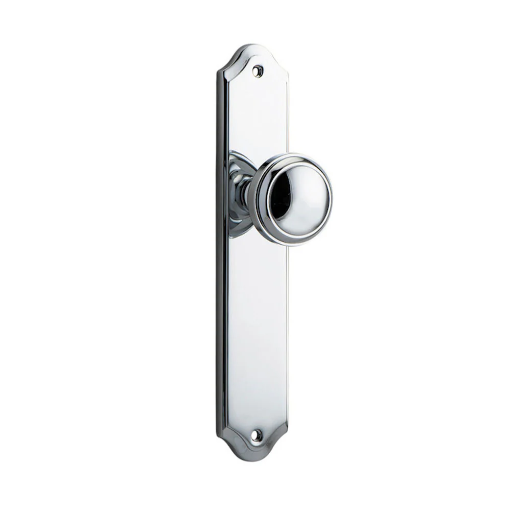 Iver Paddington Door Knob on Shouldered Backplate Chrome Plated - Image 4