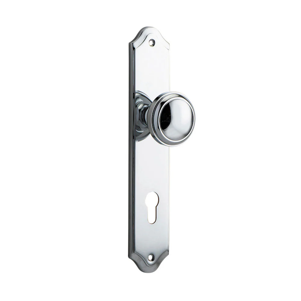 Iver Paddington Door Knob on Shouldered Backplate Chrome Plated - Image 5