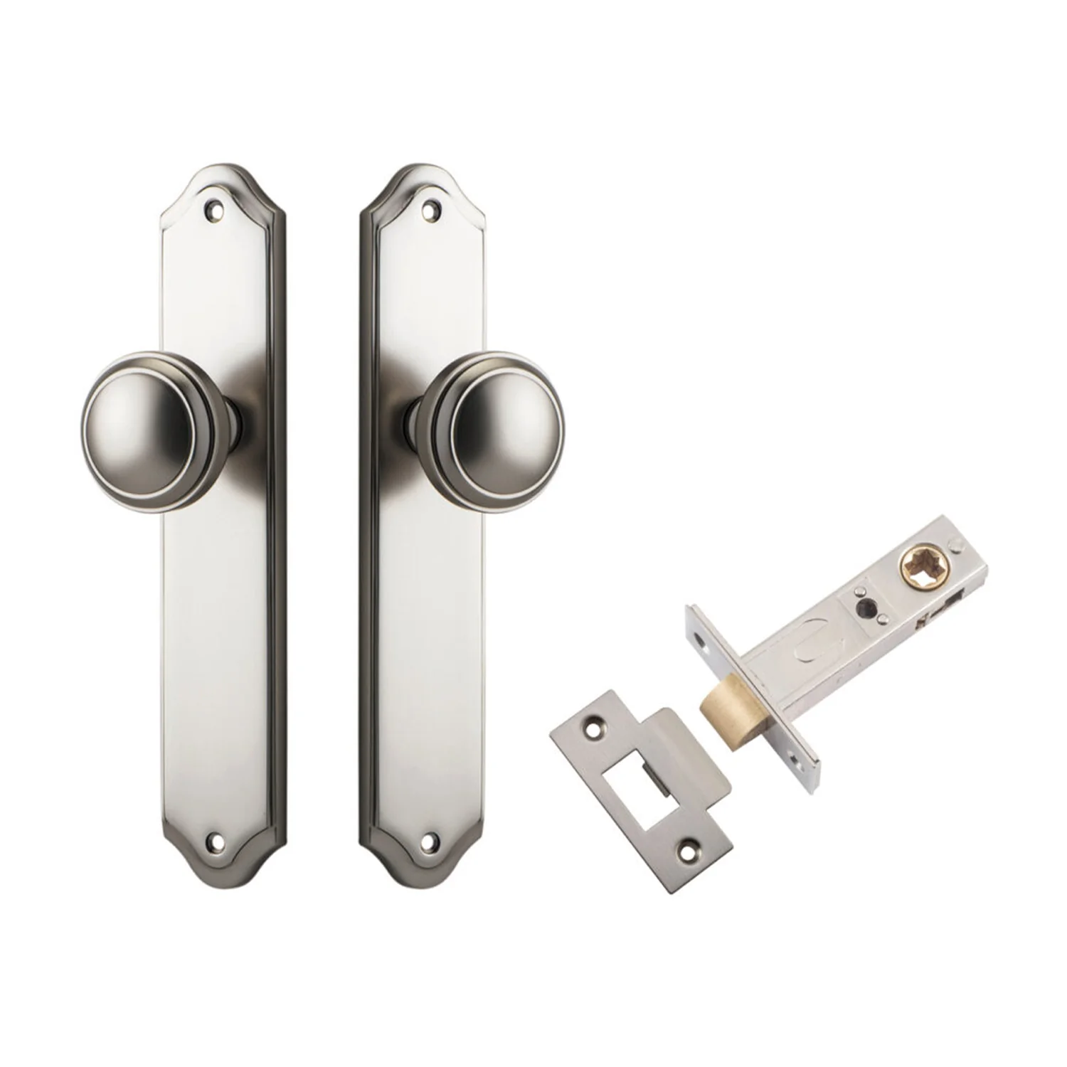 Iver Paddington Door Knob on Shouldered Backplate Passage Kit - Available in Various Finishes - Image 10