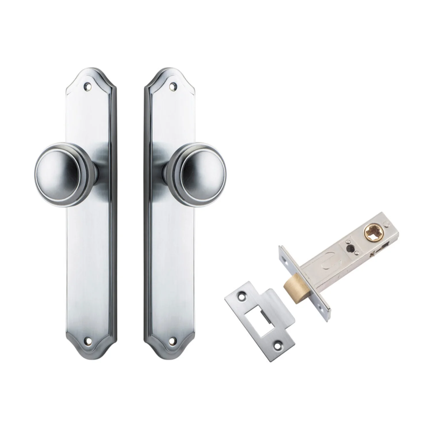 Iver Paddington Door Knob on Shouldered Backplate Passage Kit - Available in Various Finishes - Image 4