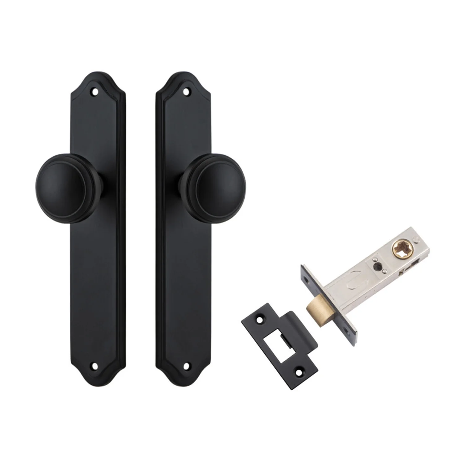 Iver Paddington Door Knob on Shouldered Backplate Passage Kit - Available in Various Finishes - Image 6