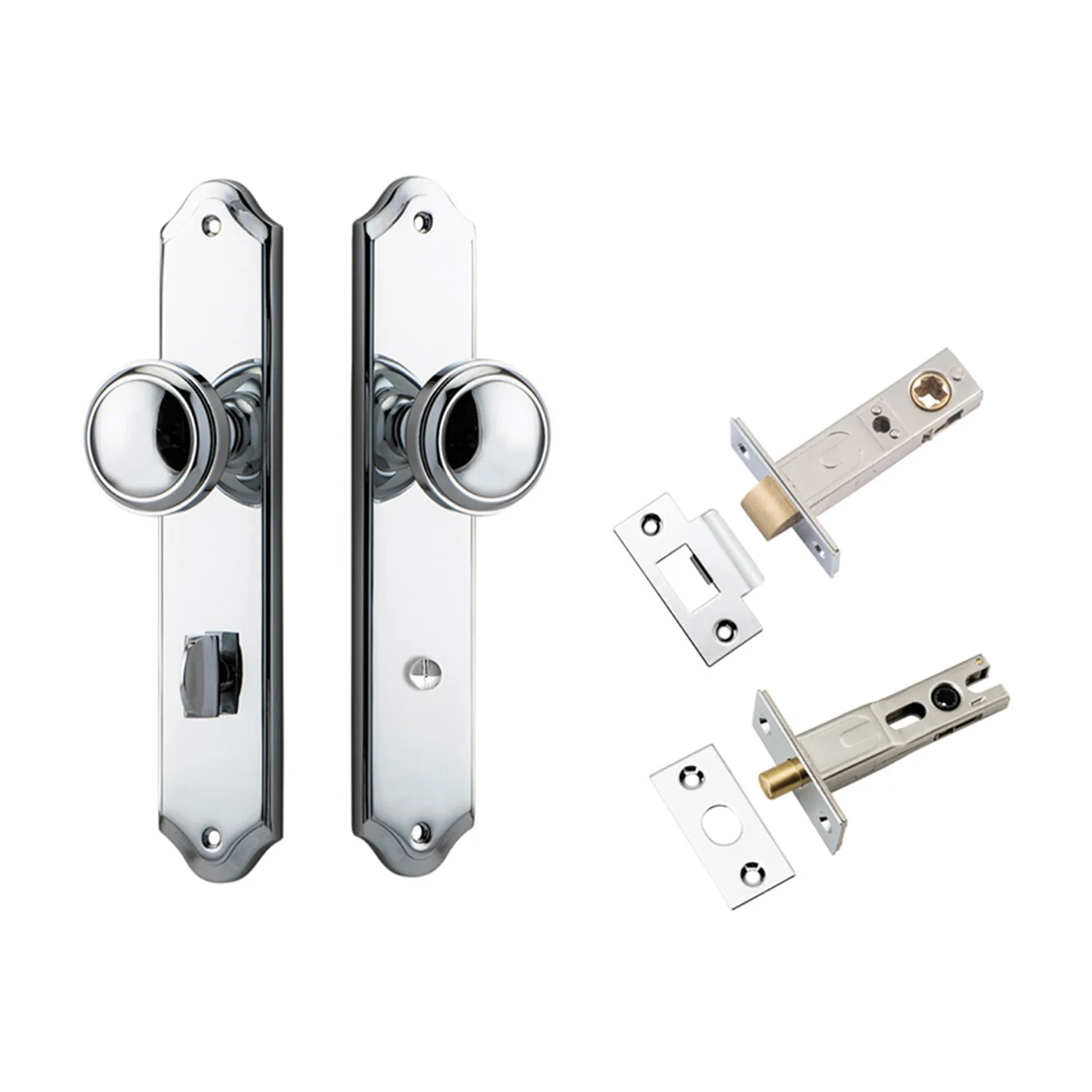 Iver Paddington Door Knob on Shouldered Backplate Privacy Kit with Turn - Image 10