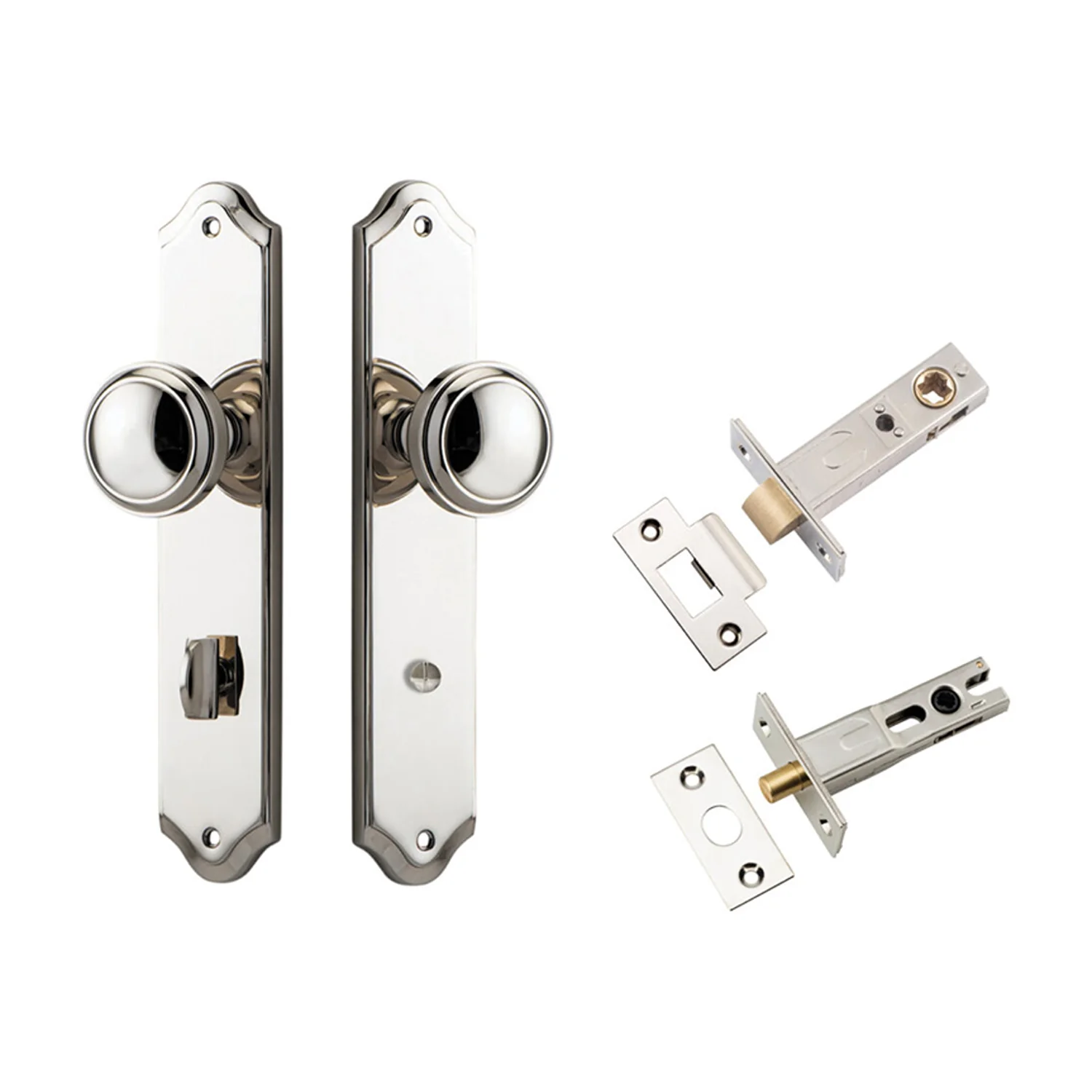 Iver Paddington Door Knob on Shouldered Backplate Privacy Kit with Turn - Image 11