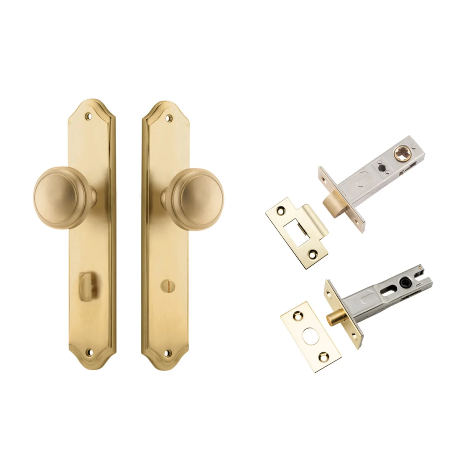Iver Paddington Door Knob on Shouldered Backplate Privacy Kit with Turn - Image 14