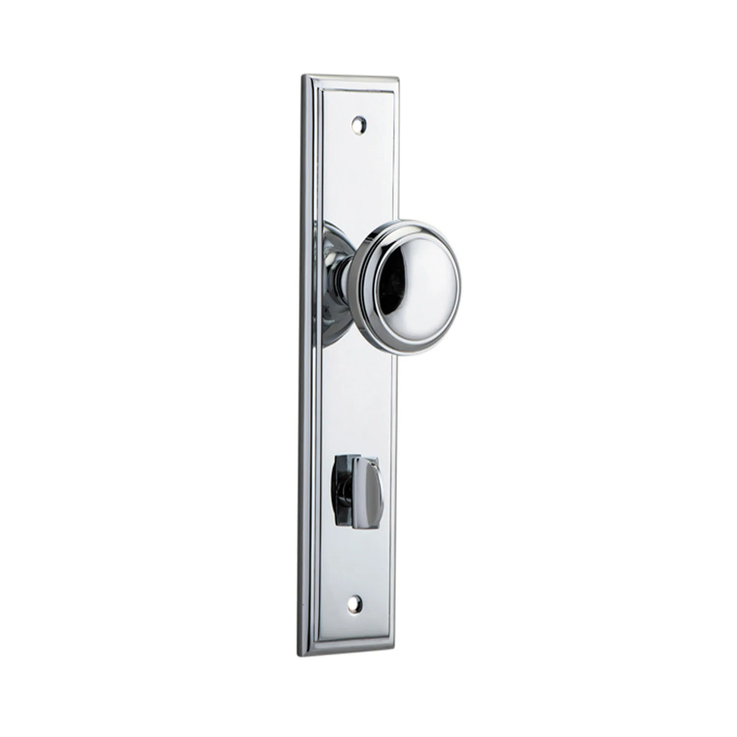 Iver Paddington Door Knob on Stepped Backplate Chrome Plated - Image 6