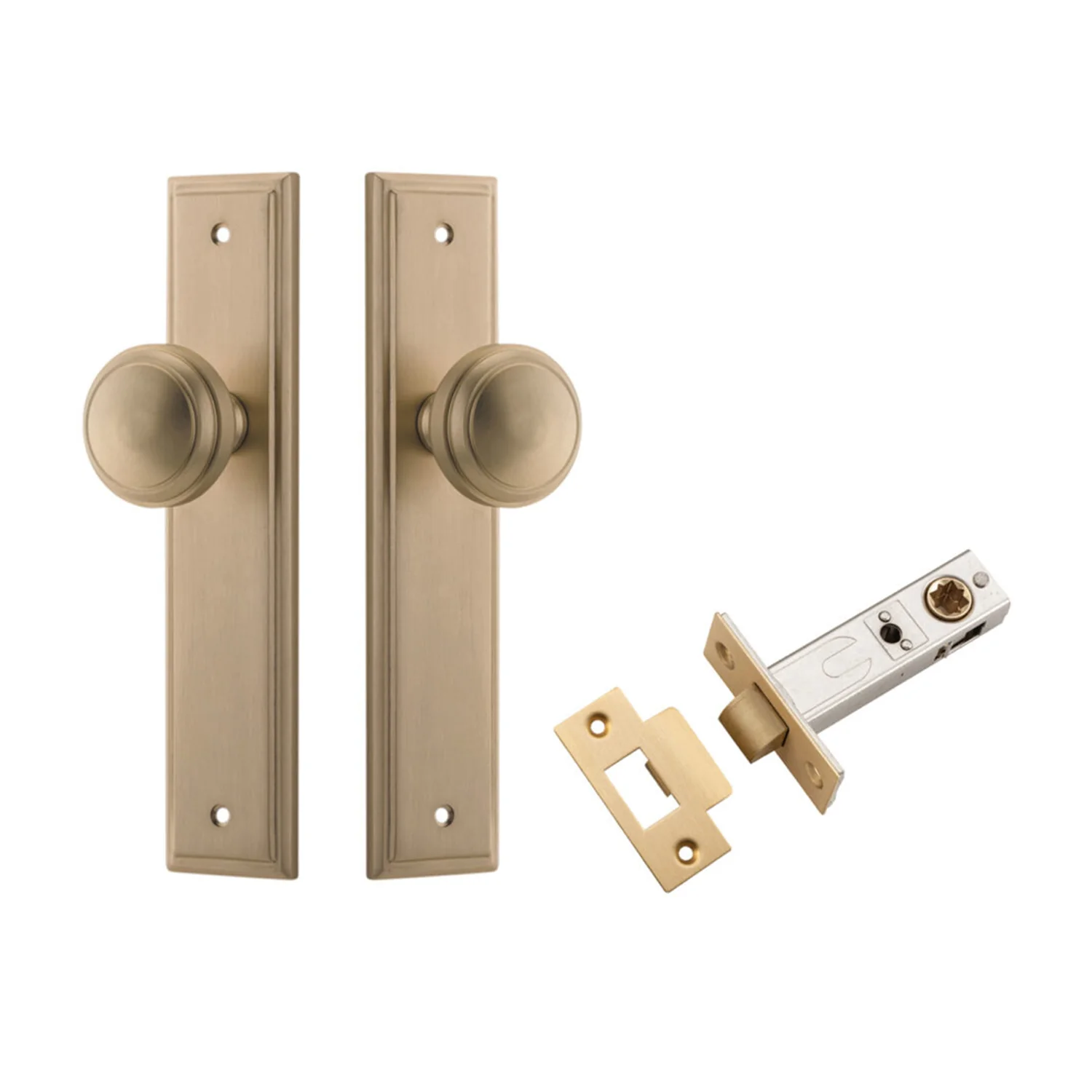 Iver Paddington Door Knob on Stepped Backplate Passage Kit - Available in Various Finishes - Image 4