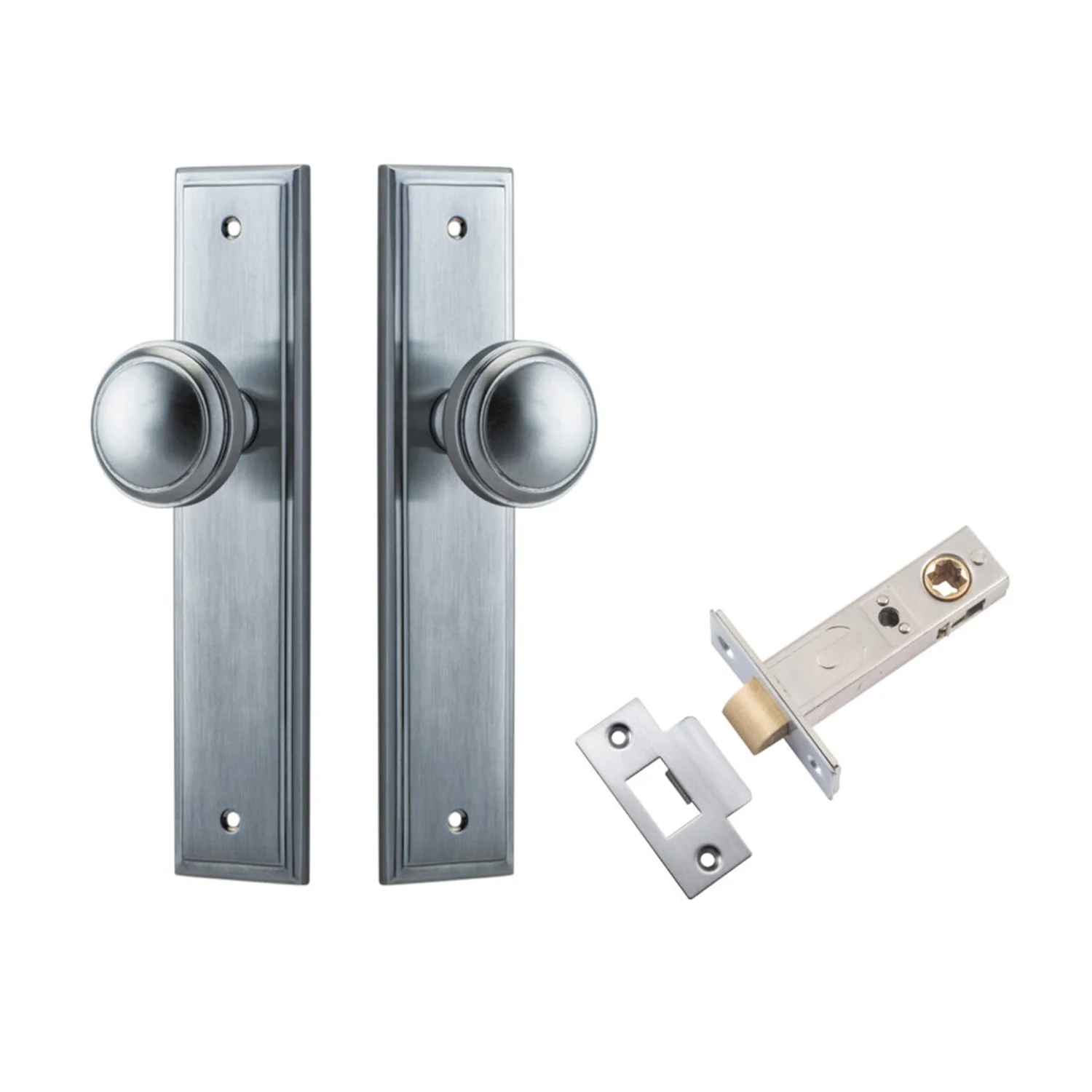 Iver Paddington Door Knob on Stepped Backplate Passage Kit - Available in Various Finishes - Image 5