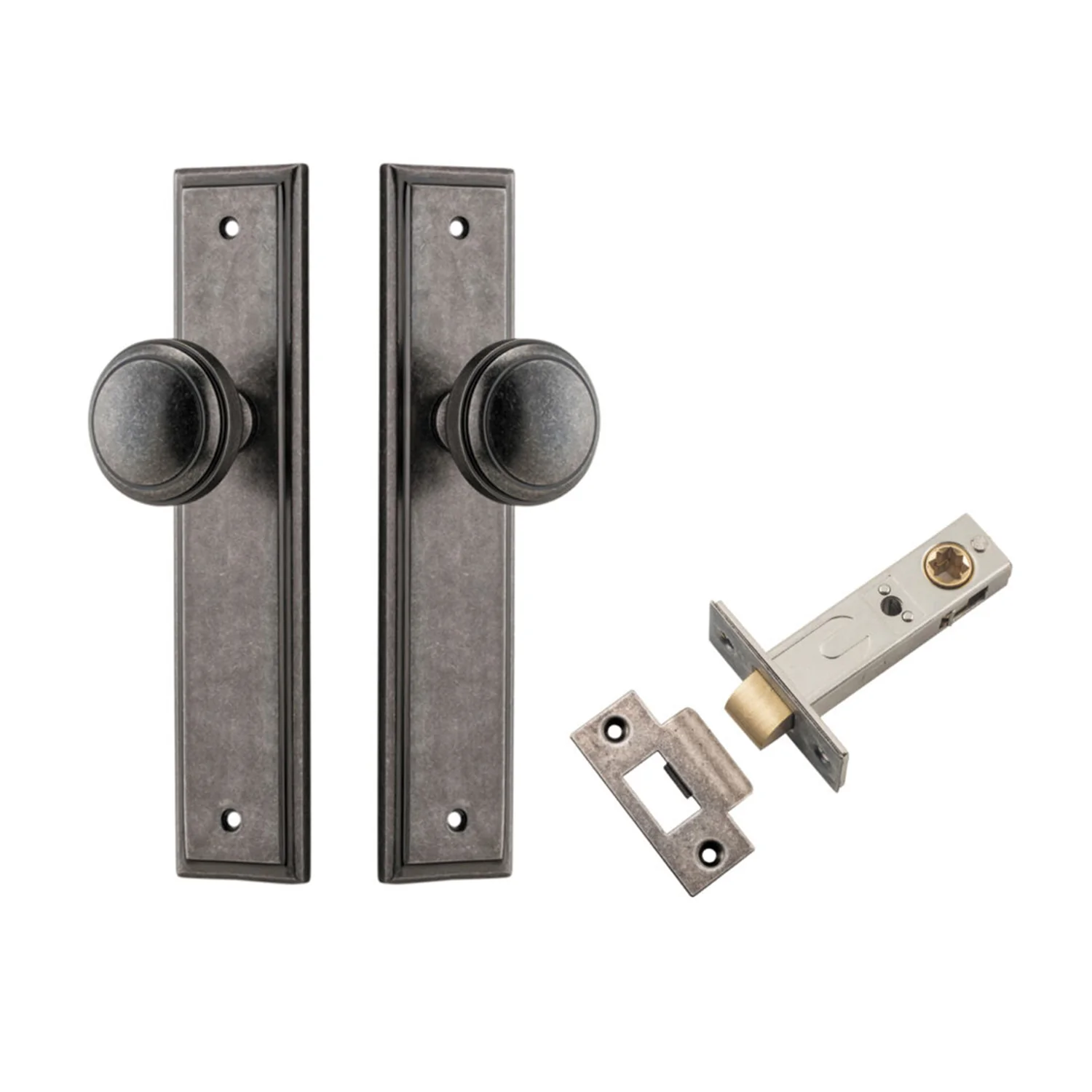 Iver Paddington Door Knob on Stepped Backplate Passage Kit - Available in Various Finishes - Image 6