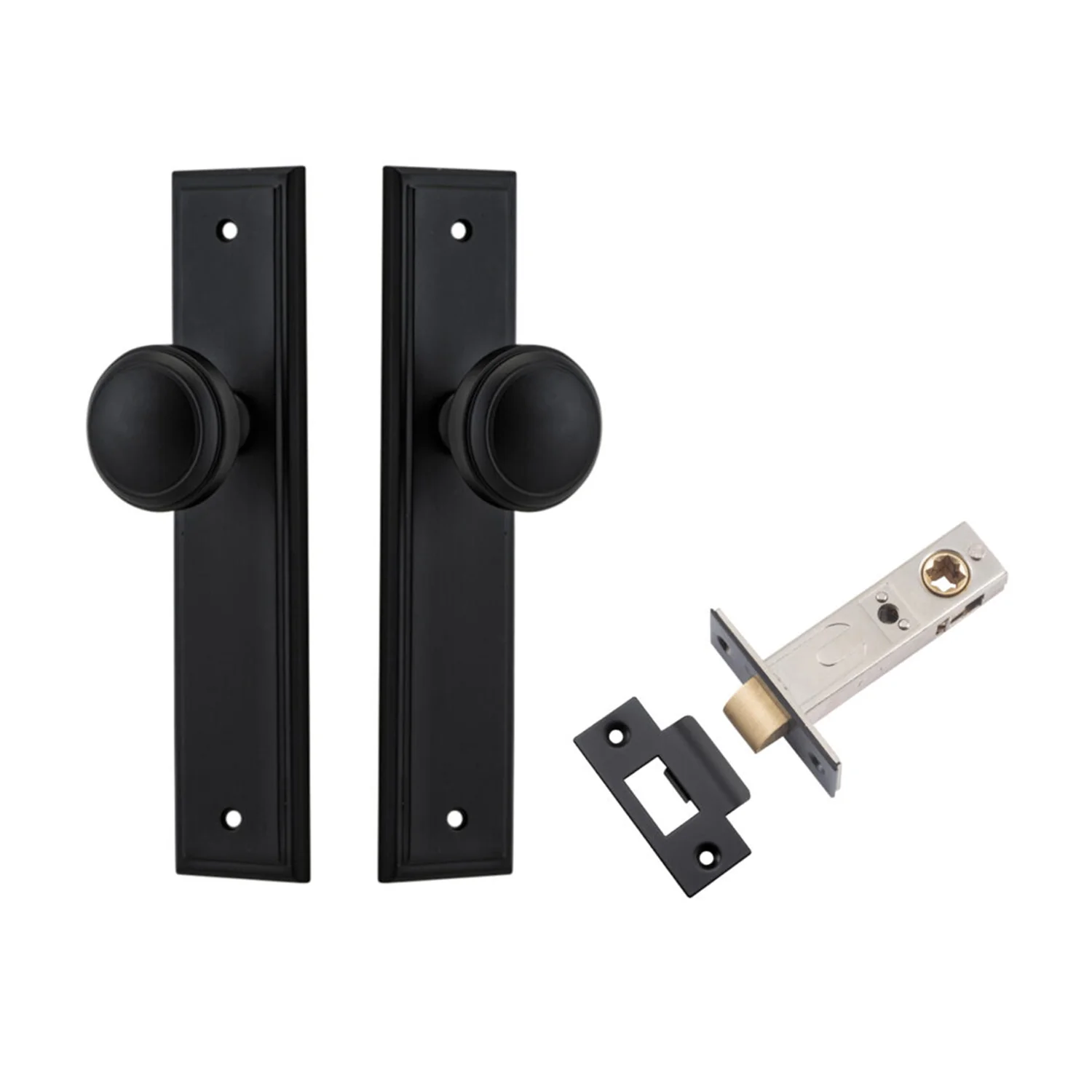 Iver Paddington Door Knob on Stepped Backplate Passage Kit - Available in Various Finishes - Image 7