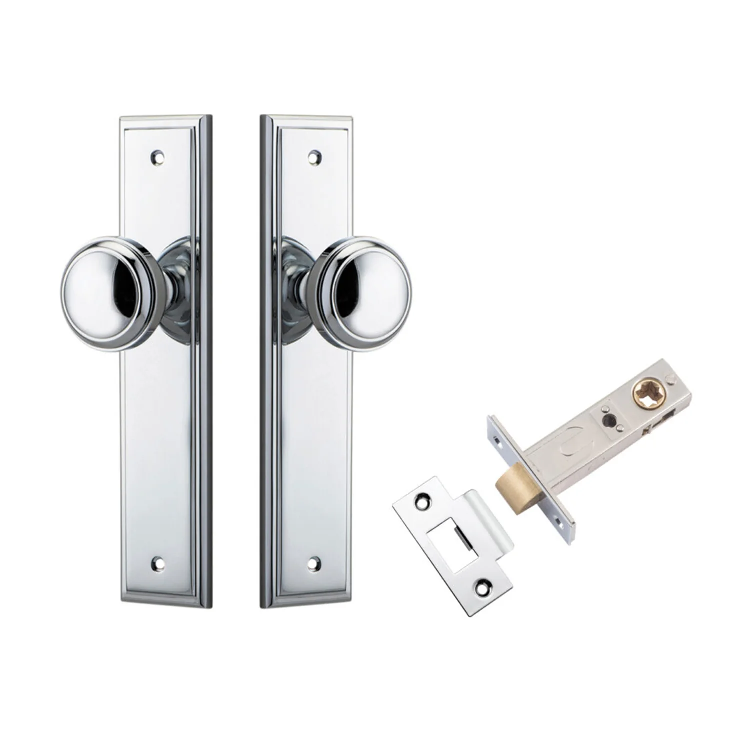 Iver Paddington Door Knob on Stepped Backplate Passage Kit - Available in Various Finishes - Image 9