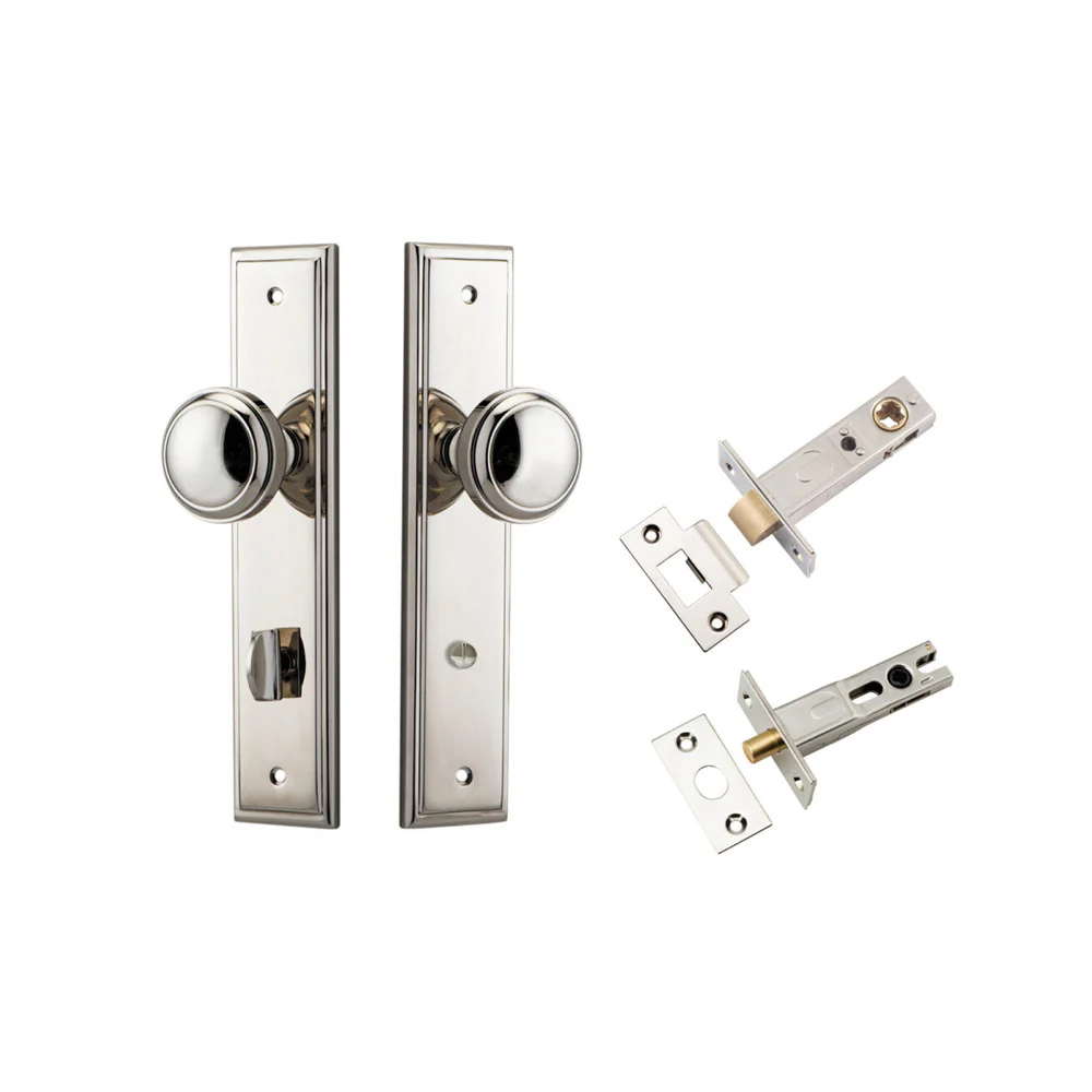 Iver Paddington Door Knob on Stepped Backplate Privacy Kit with Turn - Available in Various Finishes - Image 12