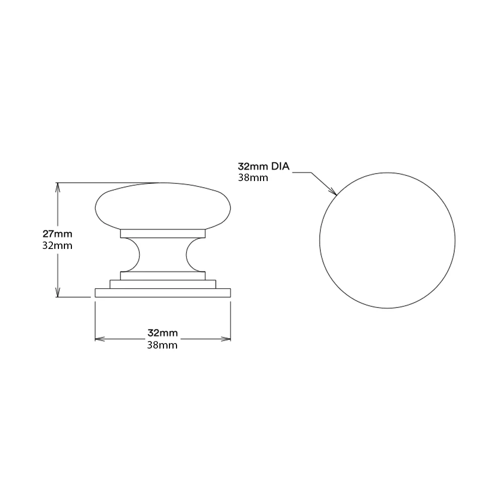 Iver Sarlat Cupboard Knob Handle - Available in Various Finishes and Sizes - Image 4