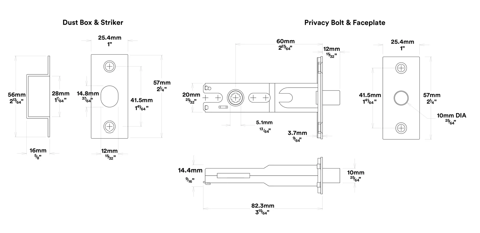 Iver Sarlat Door Lever Handle on Chamfered Backplate Privacy Kit - Available in Various Finishes - Image 5