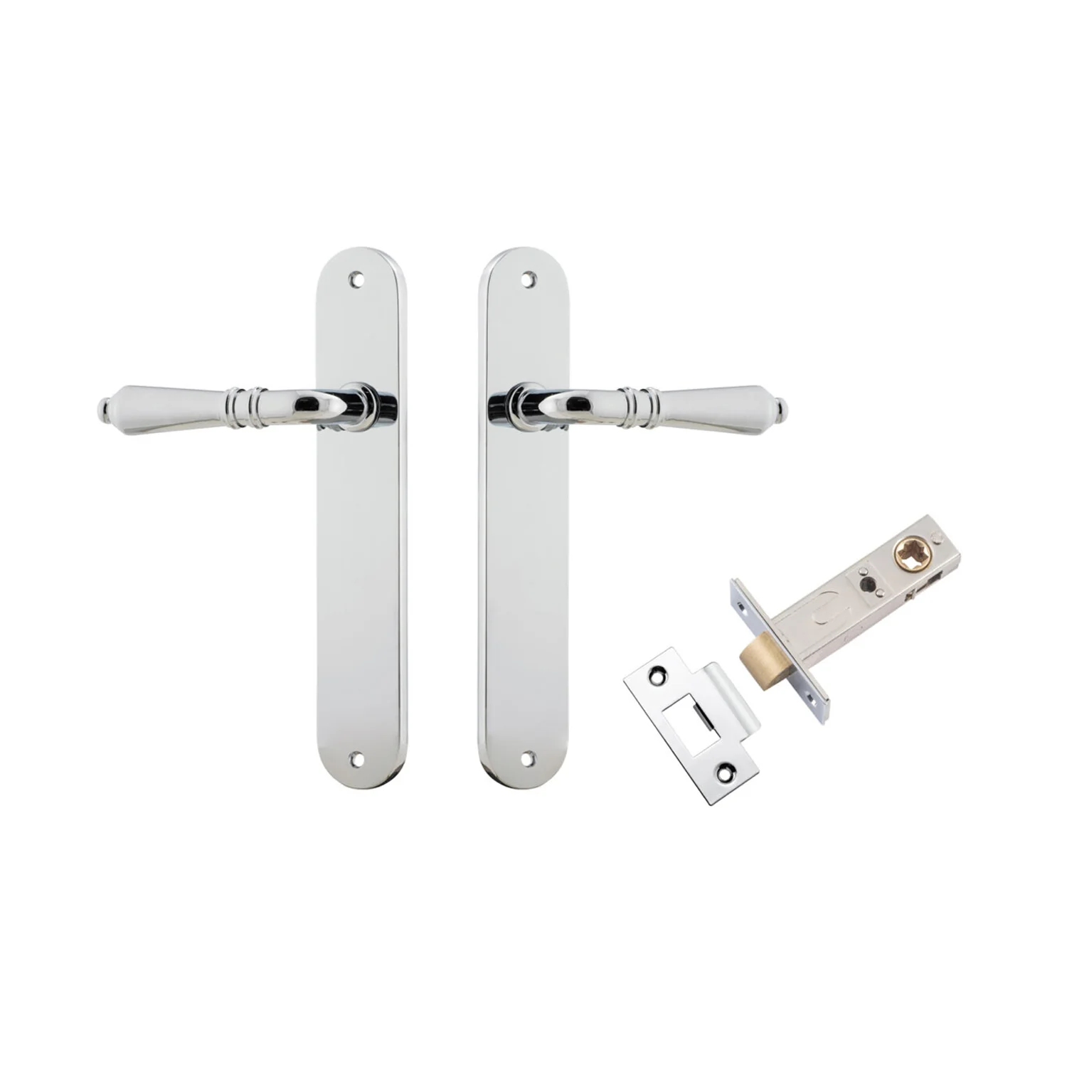 Iver Sarlat Door Lever Handle on Oval Backplate Passage Kit - Available in Various Finishes - Image 10