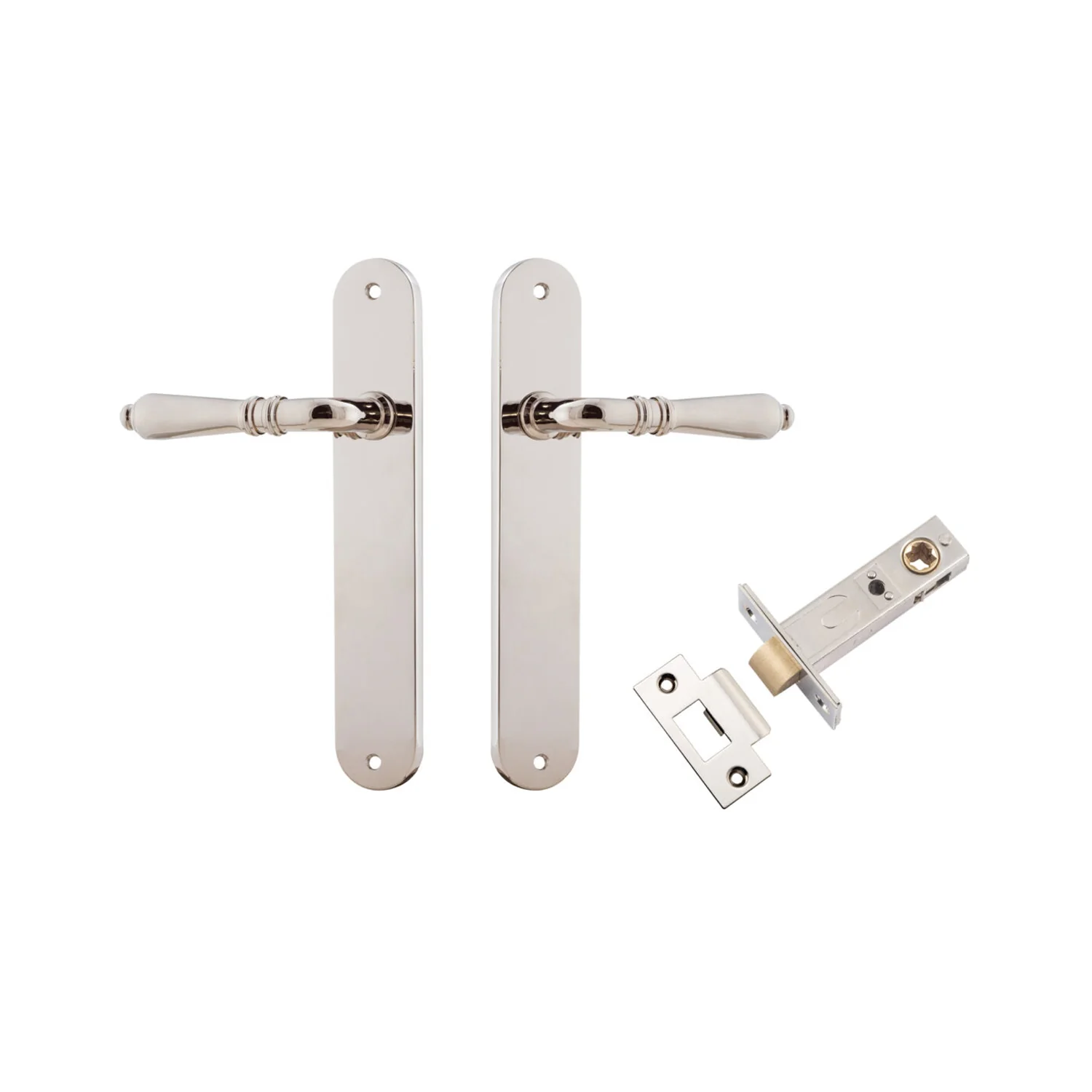 Iver Sarlat Door Lever Handle on Oval Backplate Passage Kit - Available in Various Finishes - Image 11