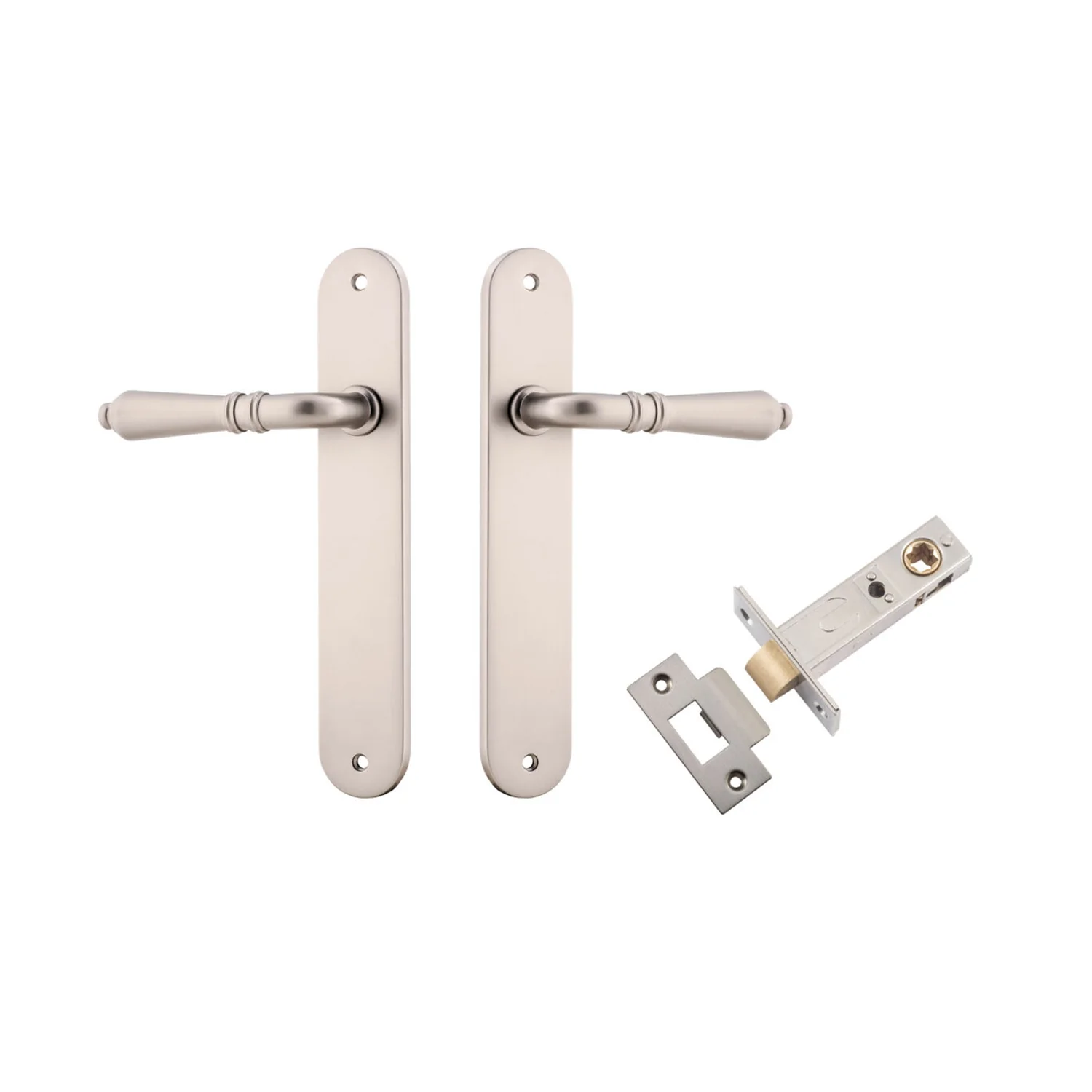 Iver Sarlat Door Lever Handle on Oval Backplate Passage Kit - Available in Various Finishes - Image 12