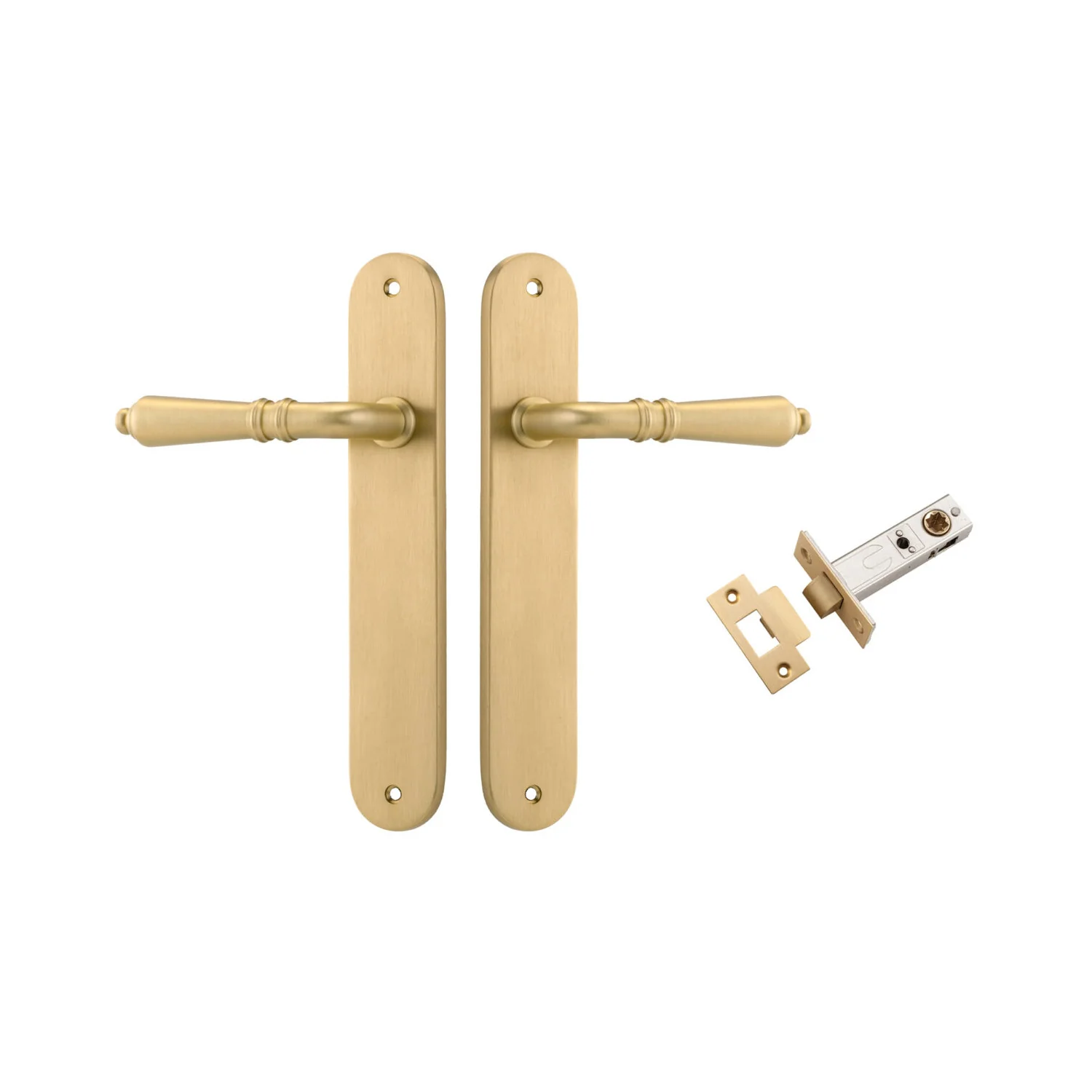Iver Sarlat Door Lever Handle on Oval Backplate Passage Kit - Available in Various Finishes - Image 14