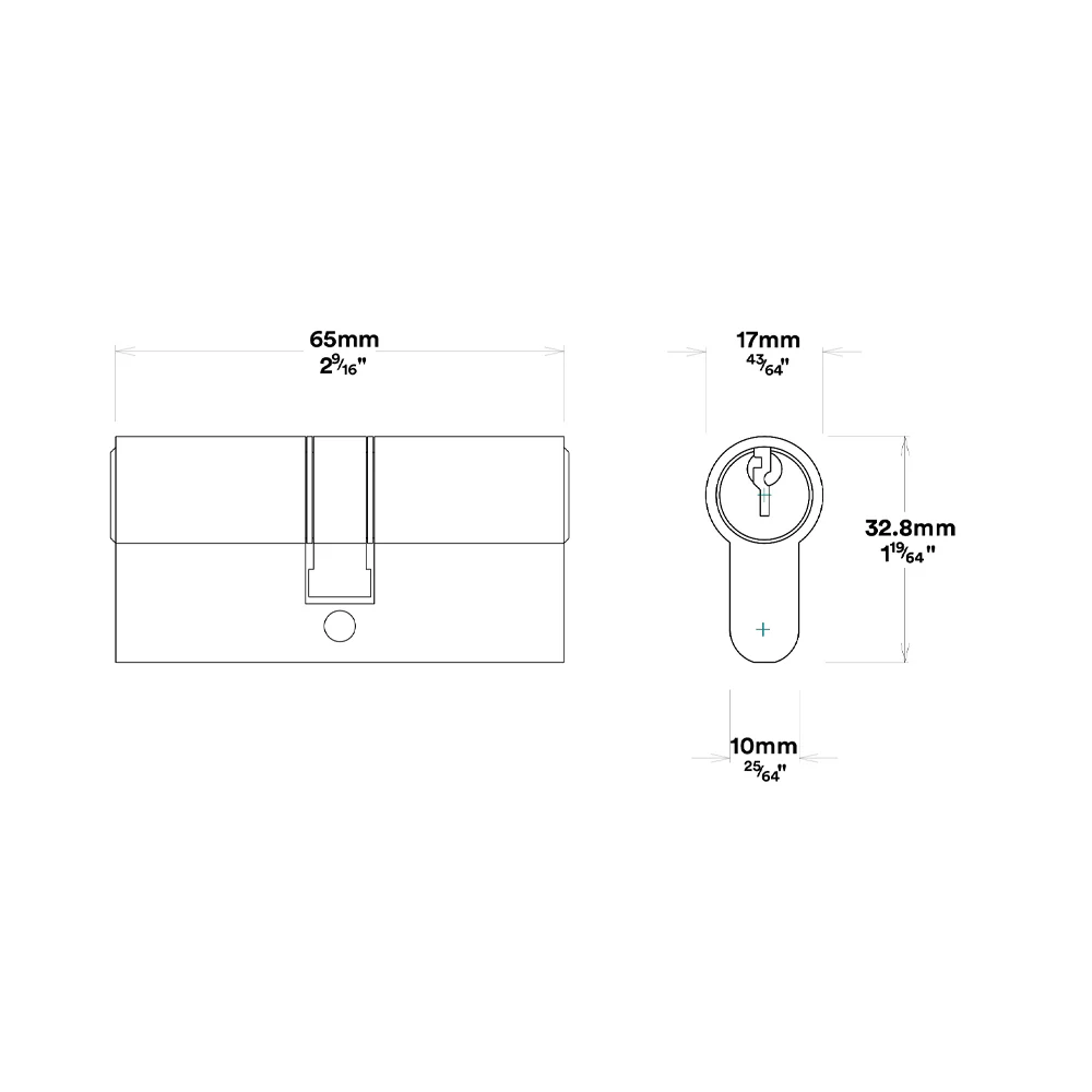 Iver Sarlat Door Lever Handle on Rectangular Backplate Entrance Kit Key/Key - Image 5