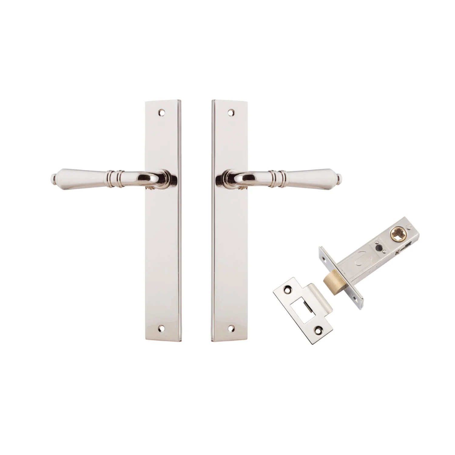 Iver Sarlat Door Lever Handle on Rectangular Backplate Passage Kit - Available in Various Finishes - Image 11