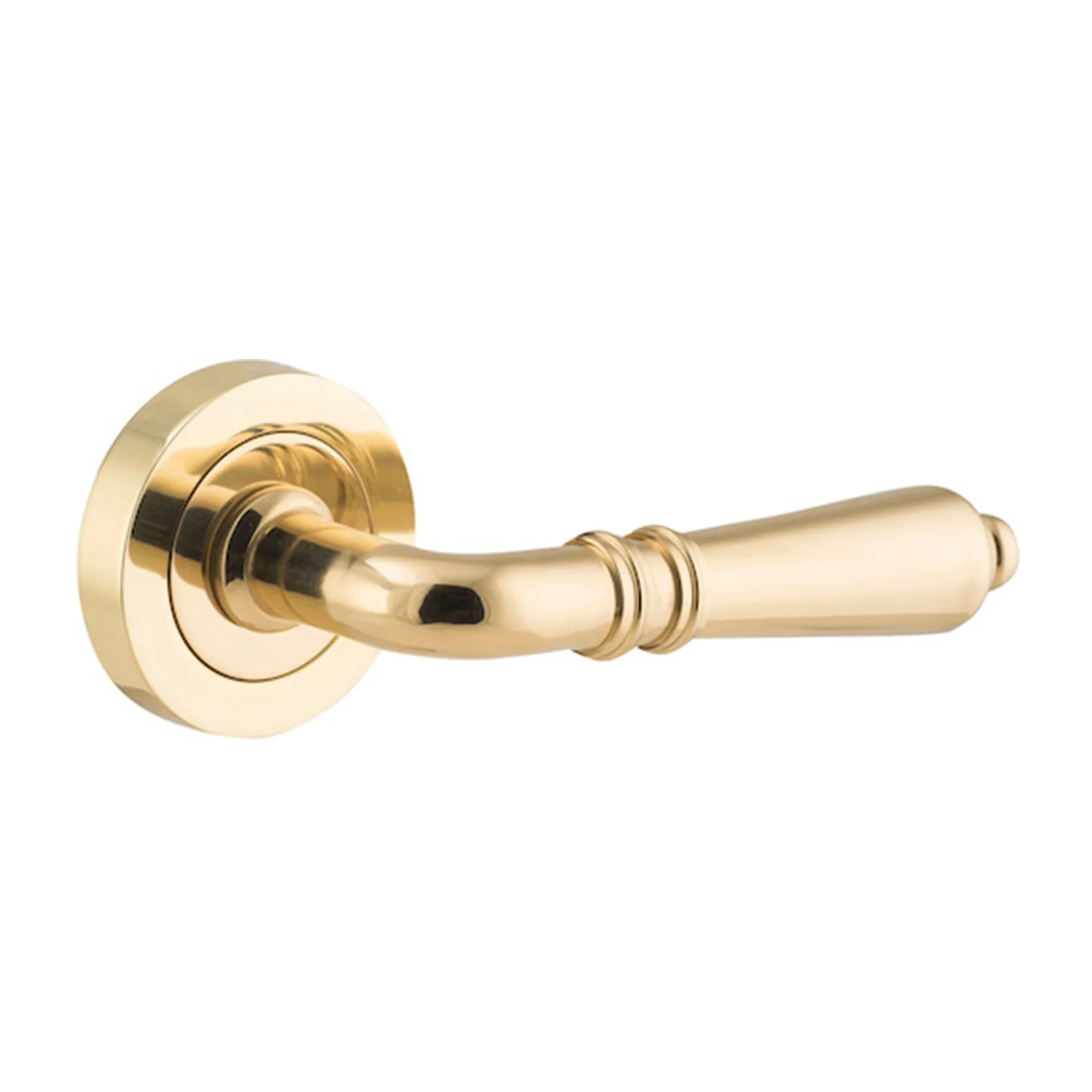 Iver Sarlat Door Lever Handle on Round Rose - Available in Various Finishes - Image 4