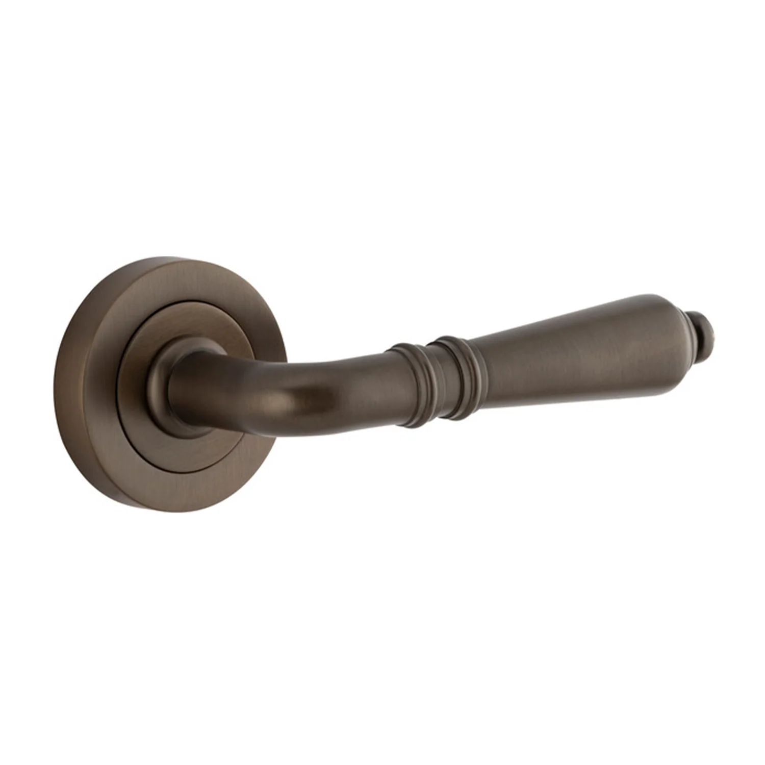 Iver Sarlat Door Lever Handle on Round Rose - Available in Various Finishes - Image 5