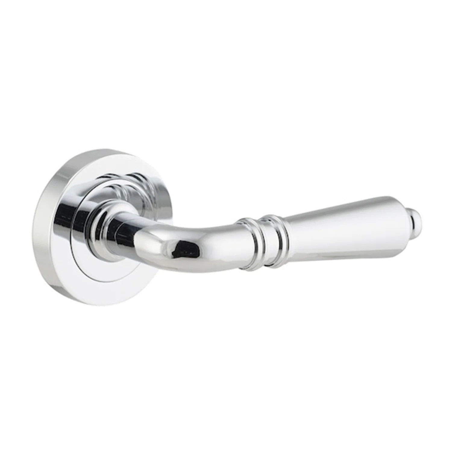 Iver Sarlat Door Lever Handle on Round Rose - Available in Various Finishes - Image 7