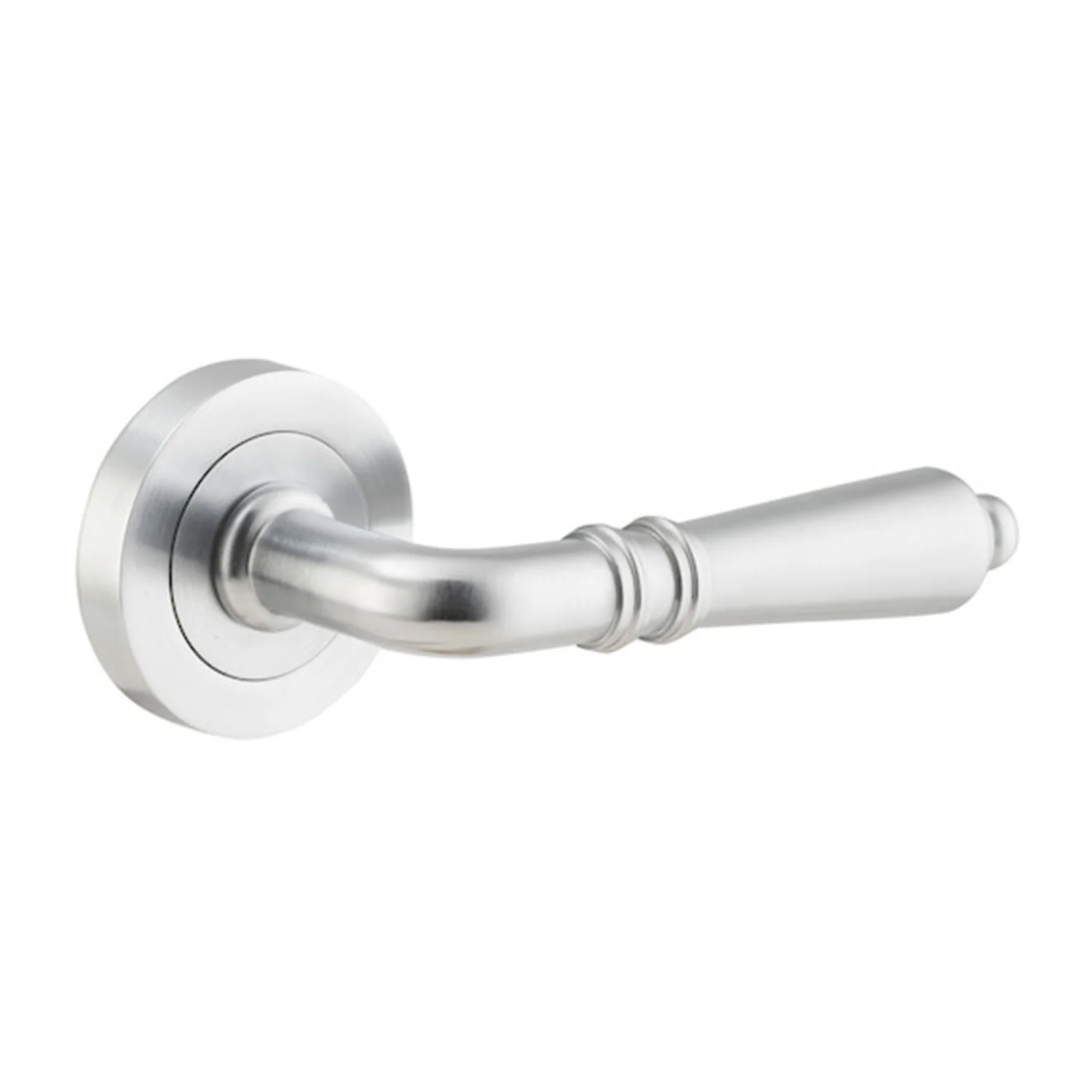 Iver Sarlat Door Lever Handle on Round Rose - Available in Various Finishes - Image 8