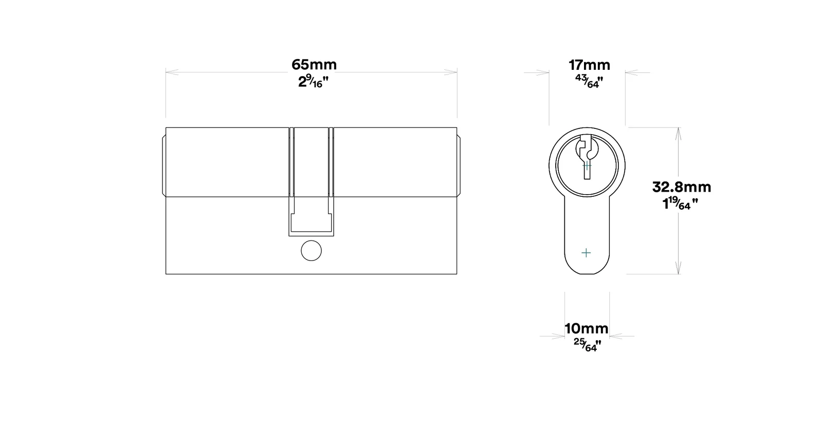 Iver Sarlat Door Lever Handle on Round Rose Entrance Kit Key/Key - Available in Various Finishes - Image 5