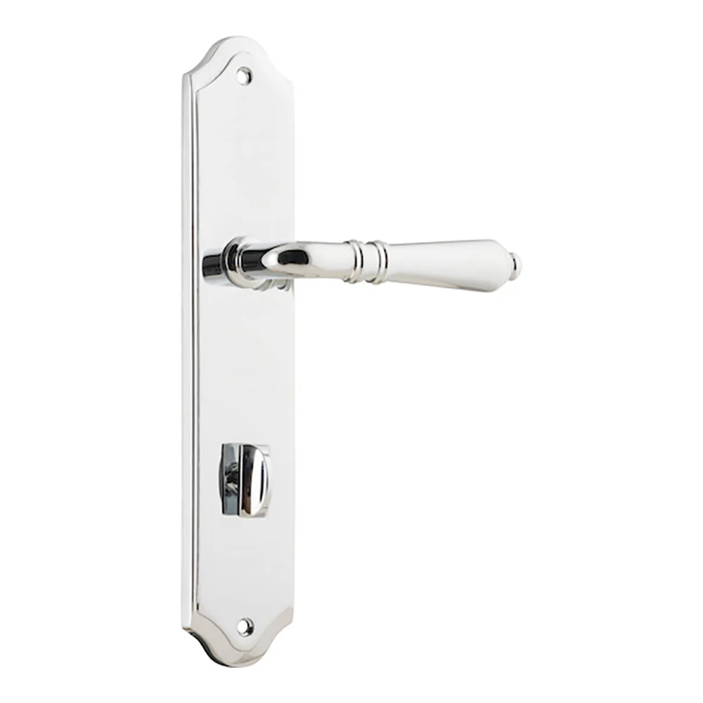 Iver Sarlat Door Lever Handle on Shouldered Backplate Chrome Plated - Image 6