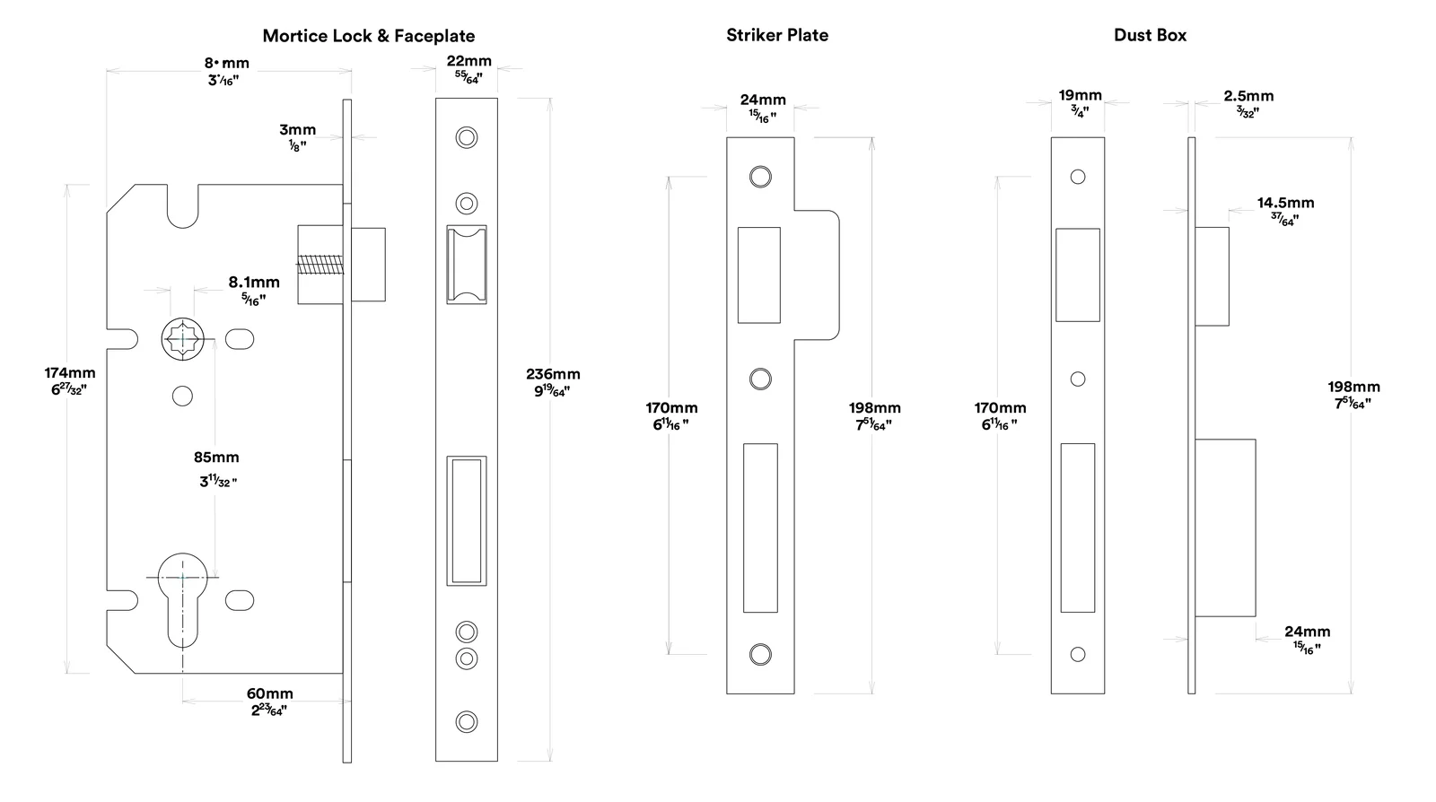 Iver Sarlat Door Lever Handle on Shouldered Backplate Entrance Kit Key/Thumb - Image 5
