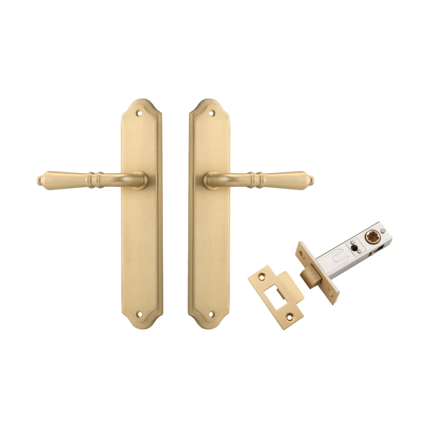 Iver Sarlat Door Lever Handle on Shouldered Backplate Passage Kit - Available in Various Finishes - Image 5