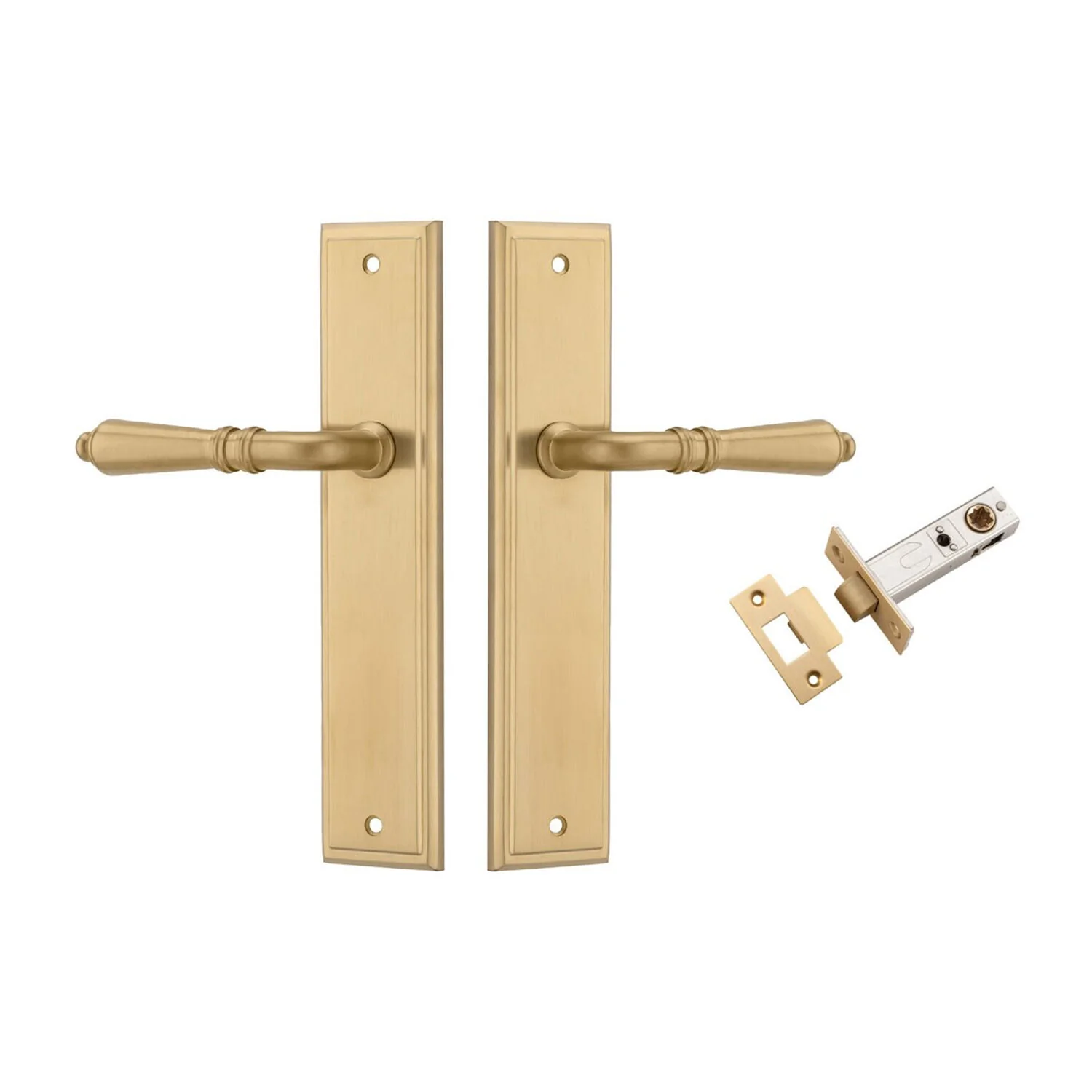 Iver Sarlat Door Lever Handle on Stepped Backplate Passage Kit - Available in Various Finishes - Image 10