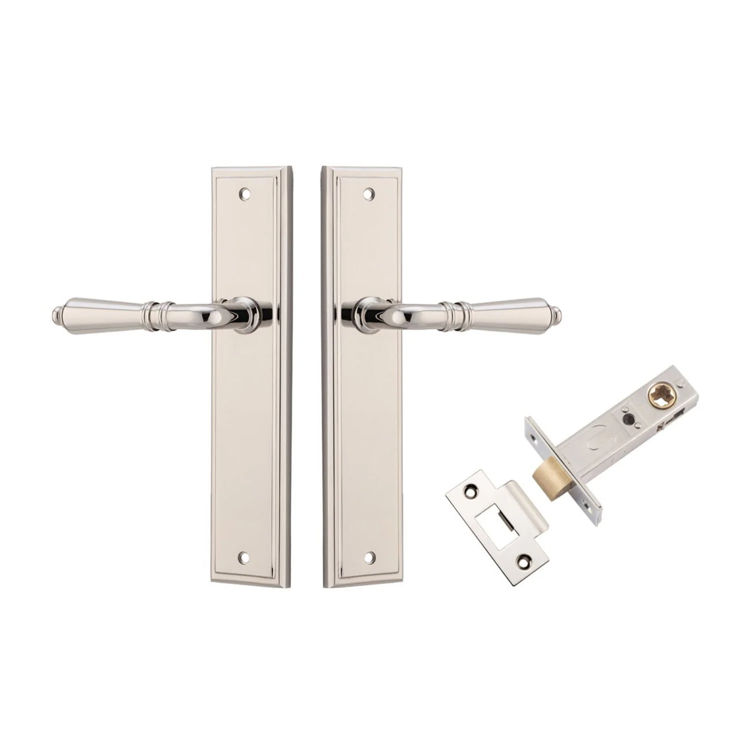 Iver Sarlat Door Lever Handle on Stepped Backplate Passage Kit - Available in Various Finishes - Image 14