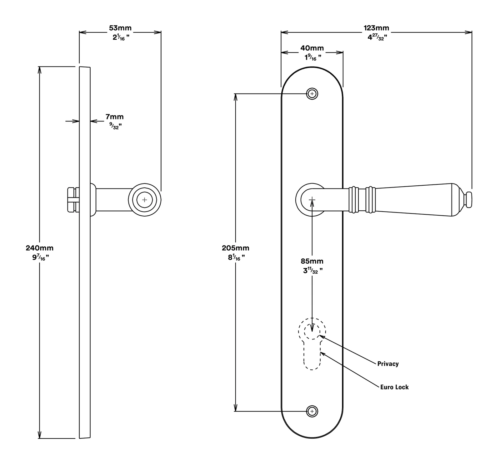 Iver Sarlat Door Lever on Oval Backplate Brushed Gold PVD - Image 2