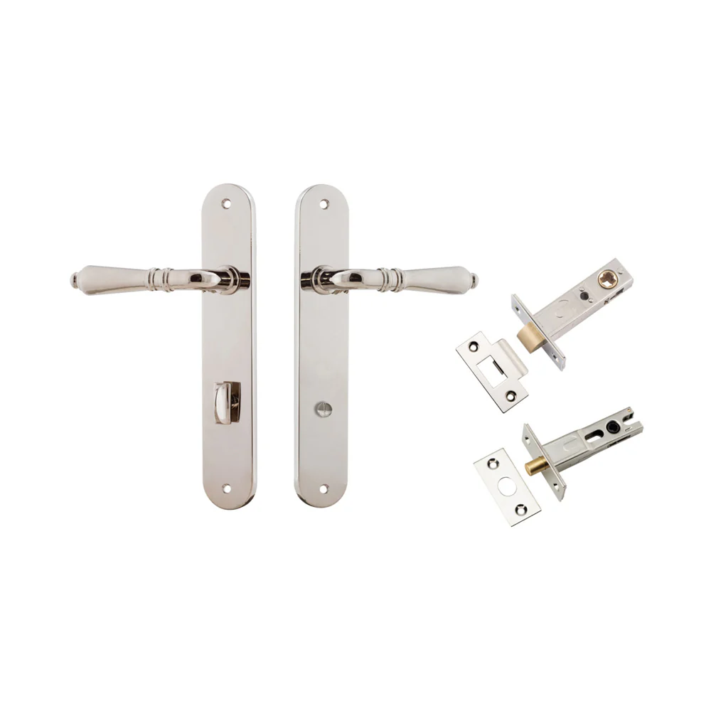Iver Sarlat Door Lever on Oval Backplate Privacy Kit with Turn - Available in Various Finishes - Image 12