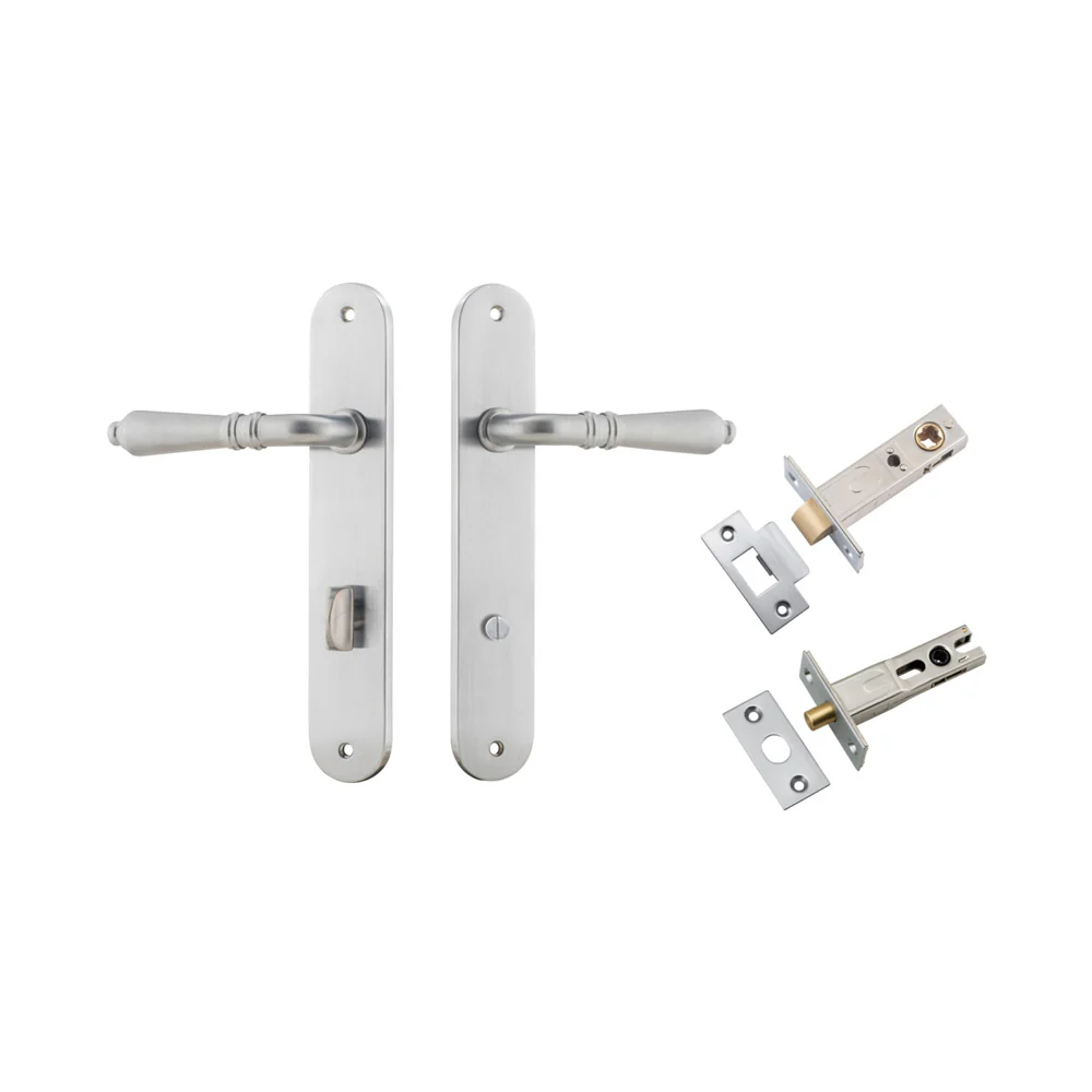 Iver Sarlat Door Lever on Oval Backplate Privacy Kit with Turn - Available in Various Finishes - Image 7