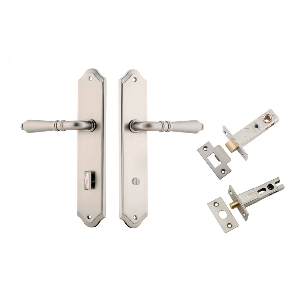 Iver Sarlat Door Lever on Shouldered Backplate Privacy Kit with Turn - Available in Various Finishes - Image 13