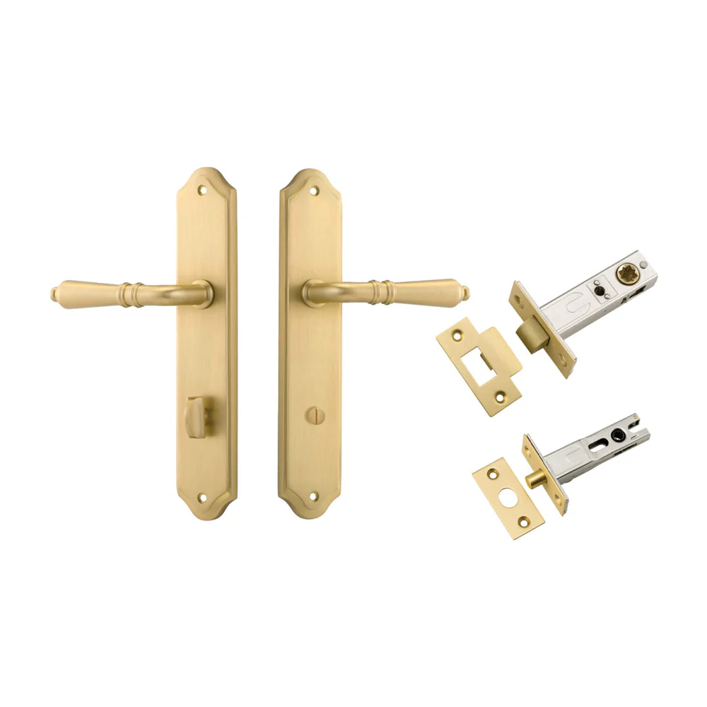 Iver Sarlat Door Lever on Shouldered Backplate Privacy Kit with Turn - Available in Various Finishes - Image 15