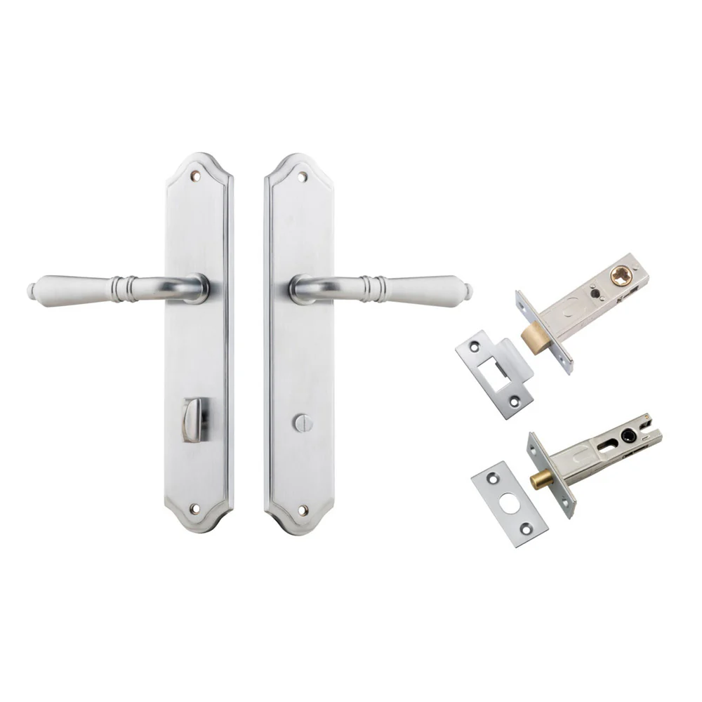 Iver Sarlat Door Lever on Shouldered Backplate Privacy Kit with Turn - Available in Various Finishes - Image 7