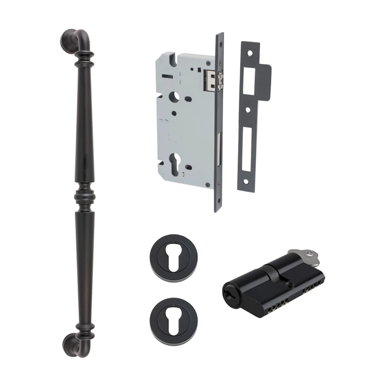 Iver Sarlat Door Pull Handle Entrance Kit Key/Key 450mm - Available in Varrious Finishes - Image 10