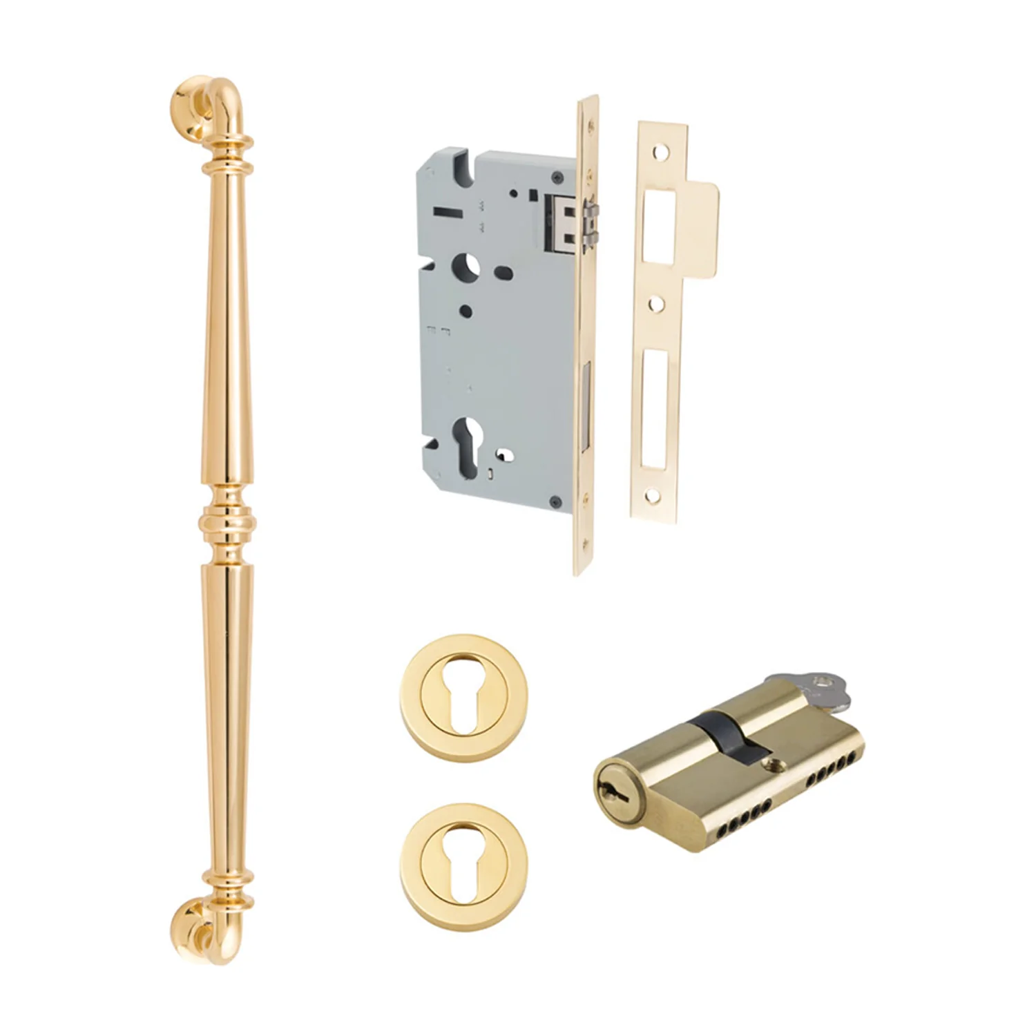 Iver Sarlat Door Pull Handle Entrance Kit Key/Key 450mm - Available in Varrious Finishes - Image 11