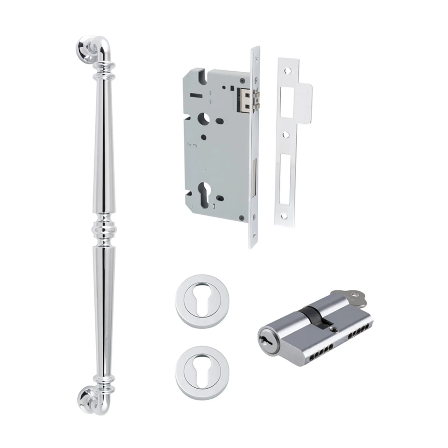 Iver Sarlat Door Pull Handle Entrance Kit Key/Key 450mm - Available in Varrious Finishes - Image 12