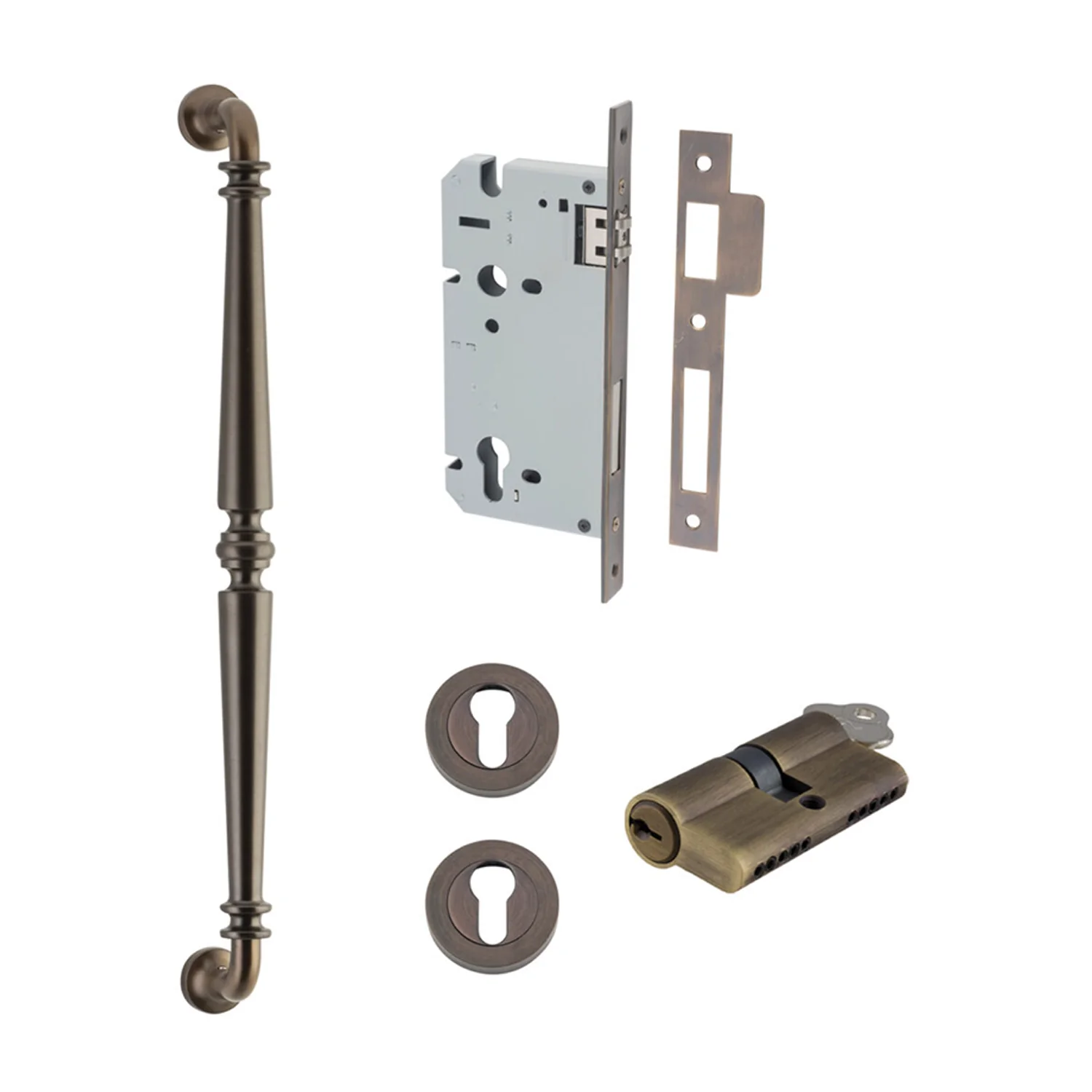 Iver Sarlat Door Pull Handle Entrance Kit Key/Key 450mm - Available in Varrious Finishes - Image 15