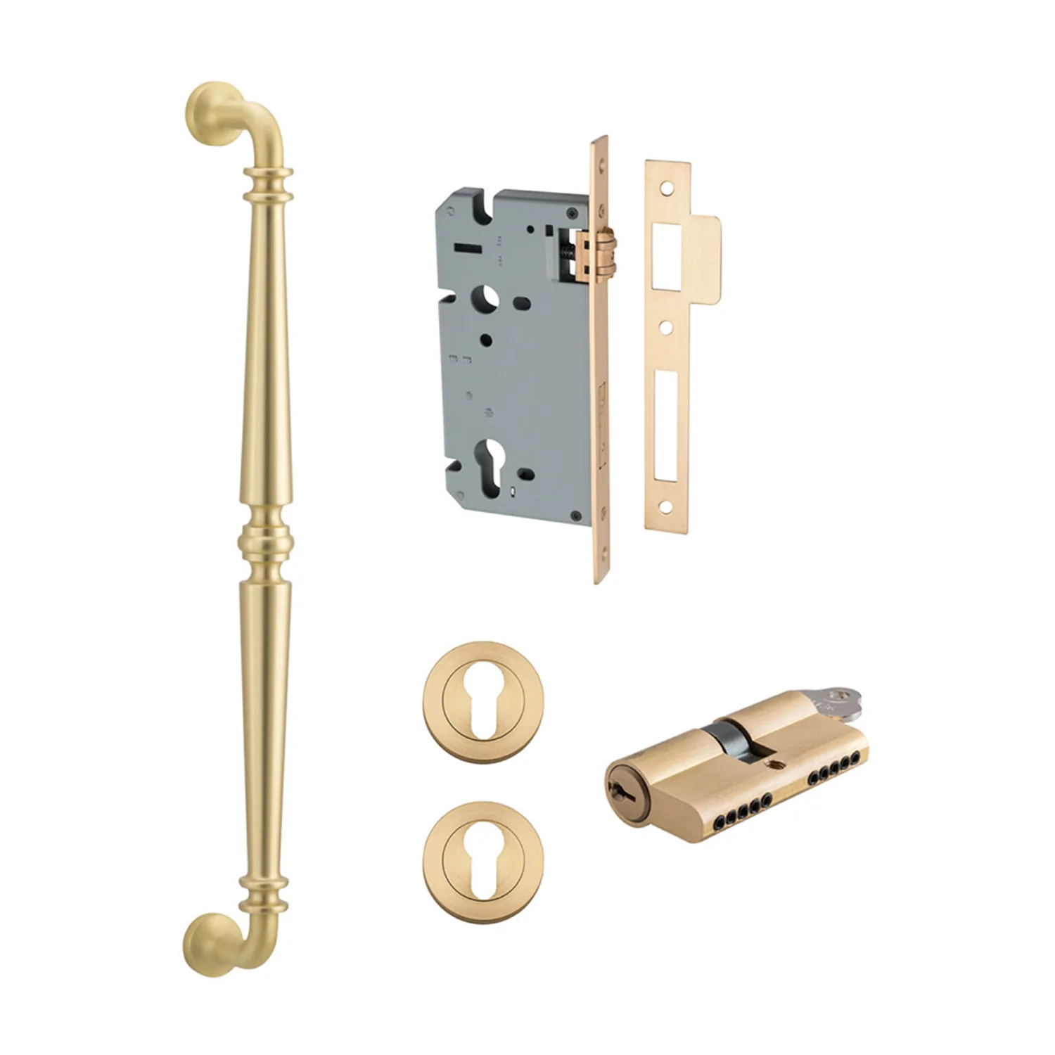 Iver Sarlat Door Pull Handle Entrance Kit Key/Key 450mm - Available in Varrious Finishes - Image 16