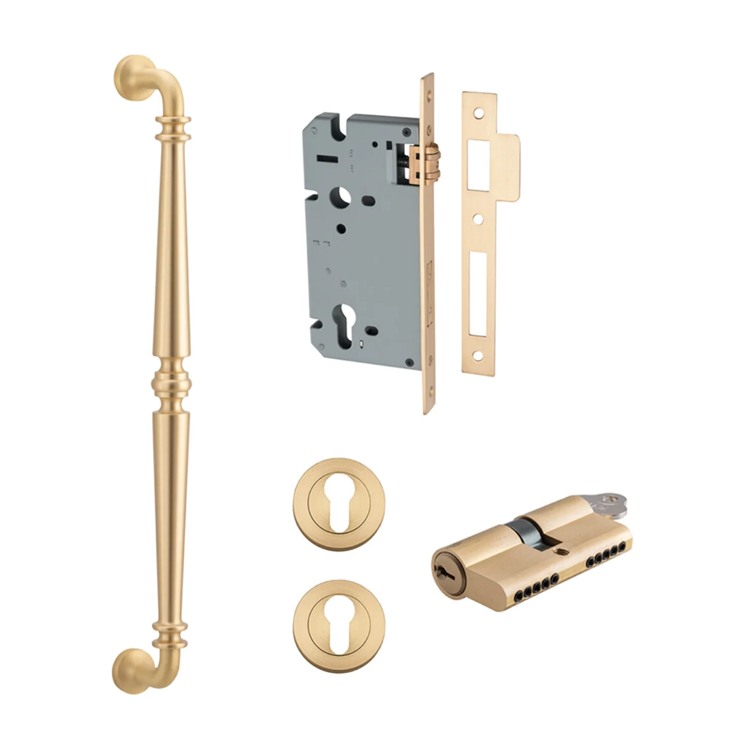 Iver Sarlat Door Pull Handle Entrance Kit Key/Key 450mm - Available in Varrious Finishes - Image 7