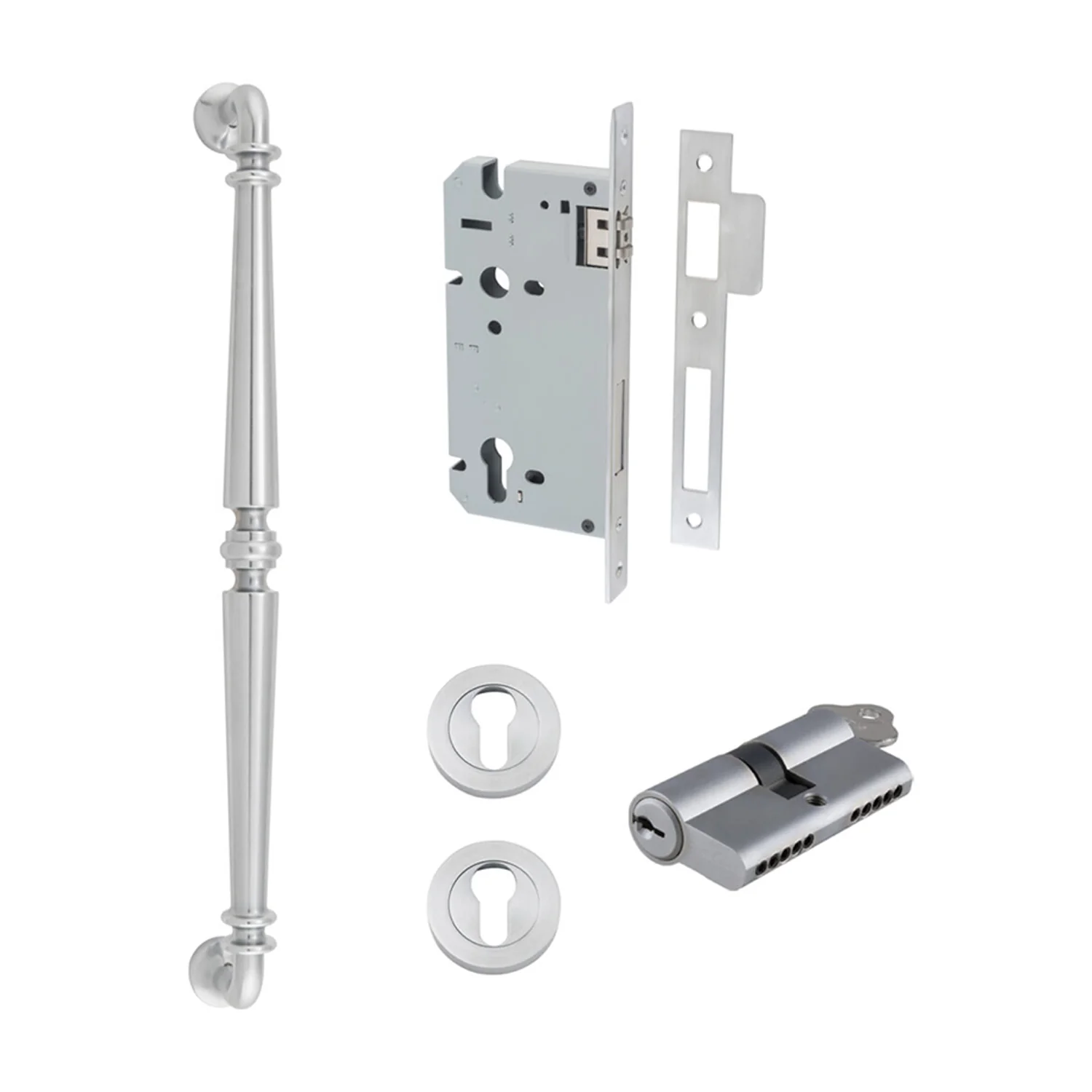 Iver Sarlat Door Pull Handle Entrance Kit Key/Key 450mm - Available in Varrious Finishes - Image 8