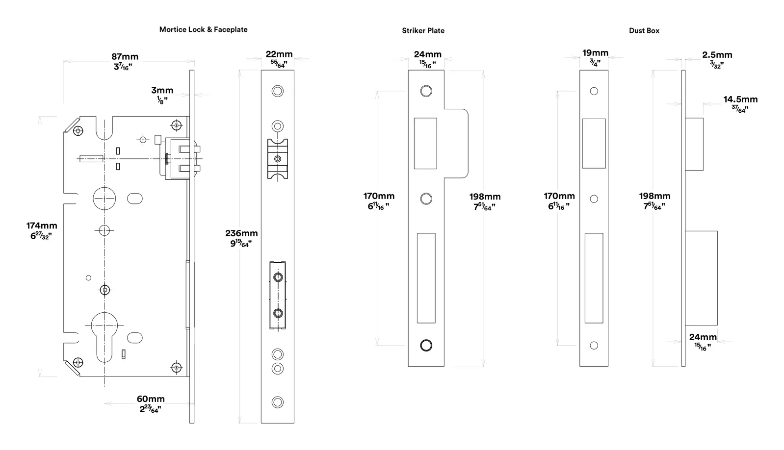 Iver Sarlat Door Pull Handle Entrance Kit Key/Key 600mm - Available in Various Finishes - Image 6